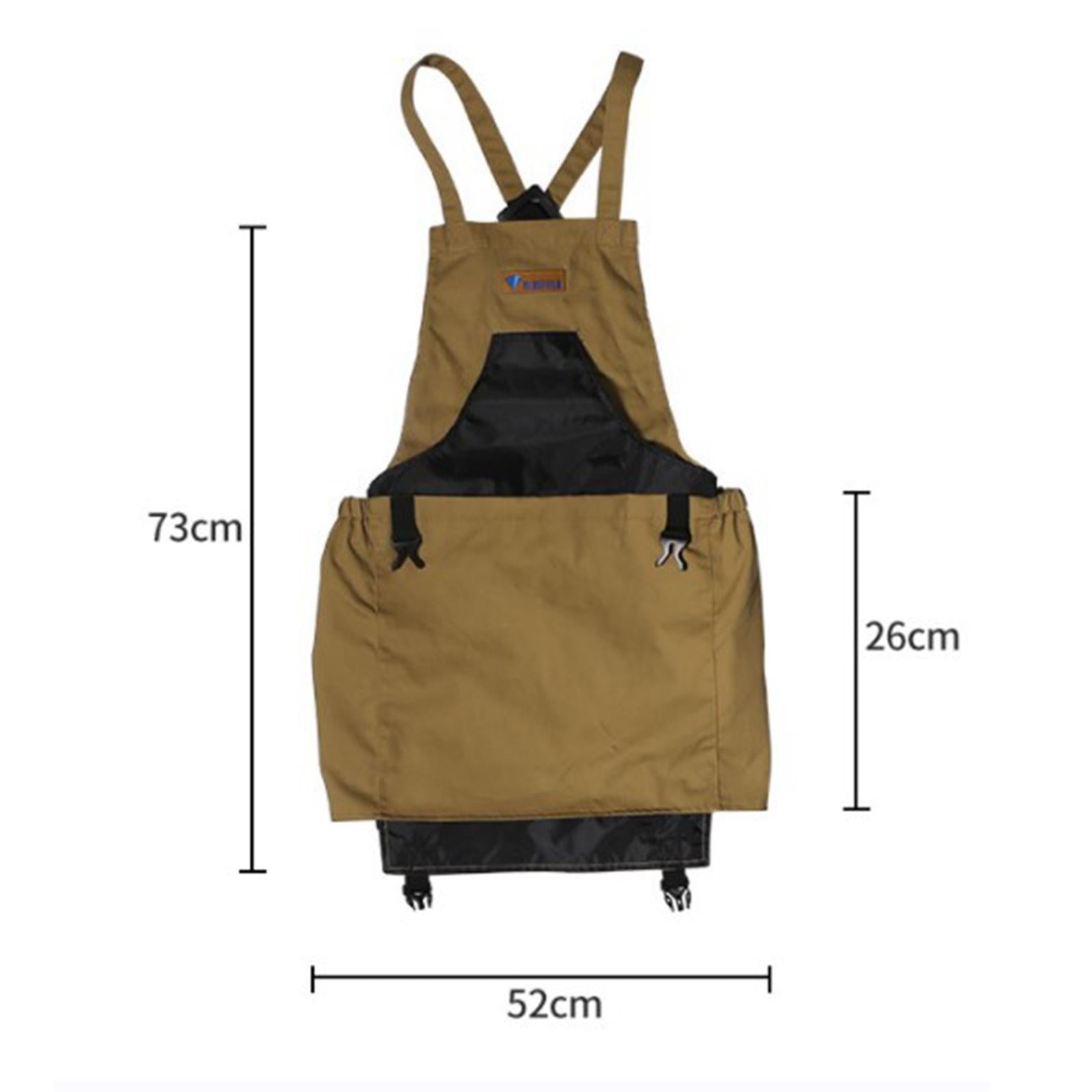 Garden Apron Tool Adjustable Straps Harvest Pouch for Garage Outdoor Orchard