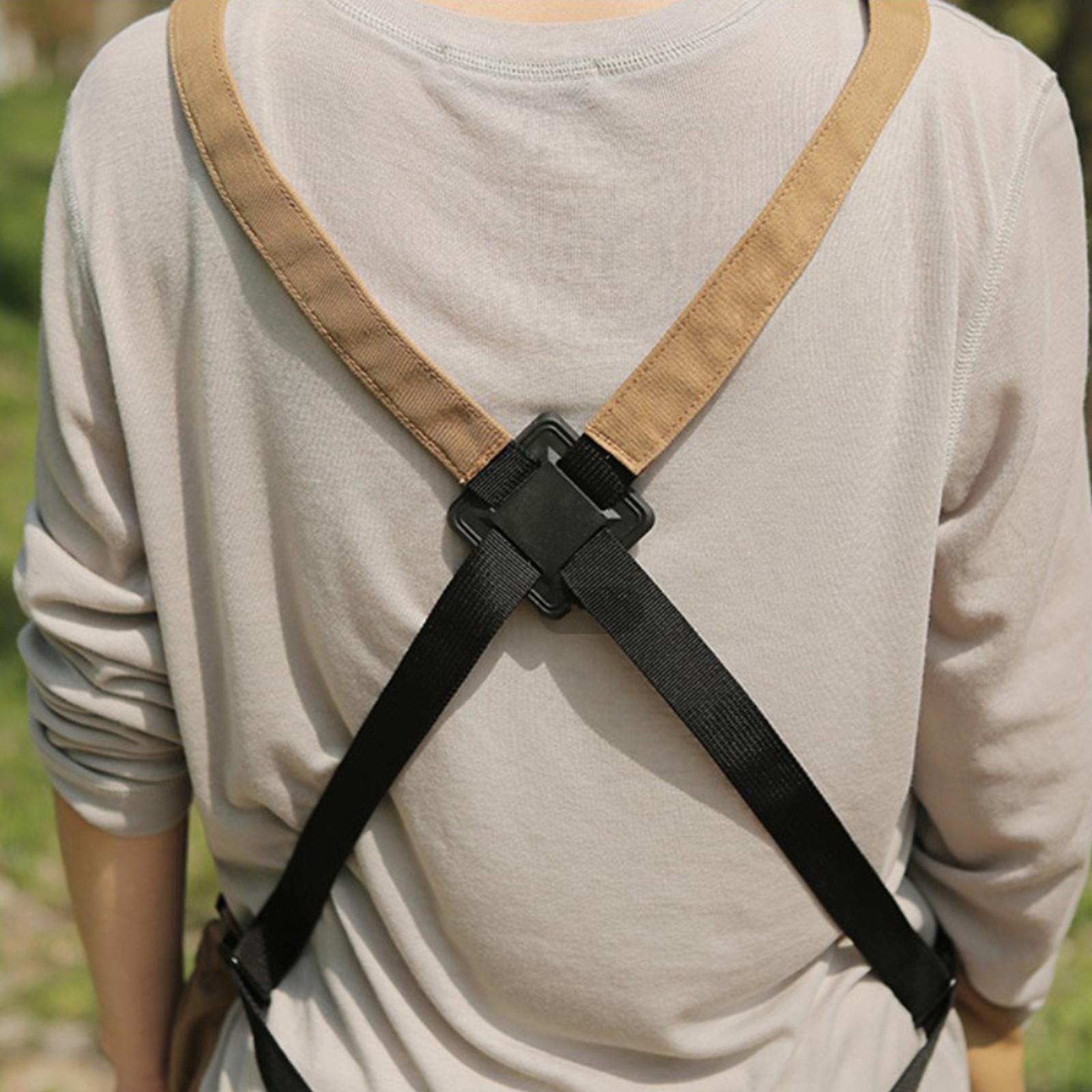Garden Apron Tool Adjustable Straps Harvest Pouch for Garage Outdoor Orchard