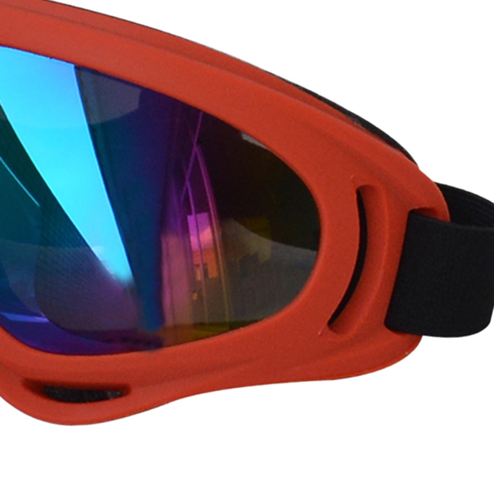 Dog Glasses with Adjustable Strap Windproof Sun Glasses Eye Wear Pet Glasses Red