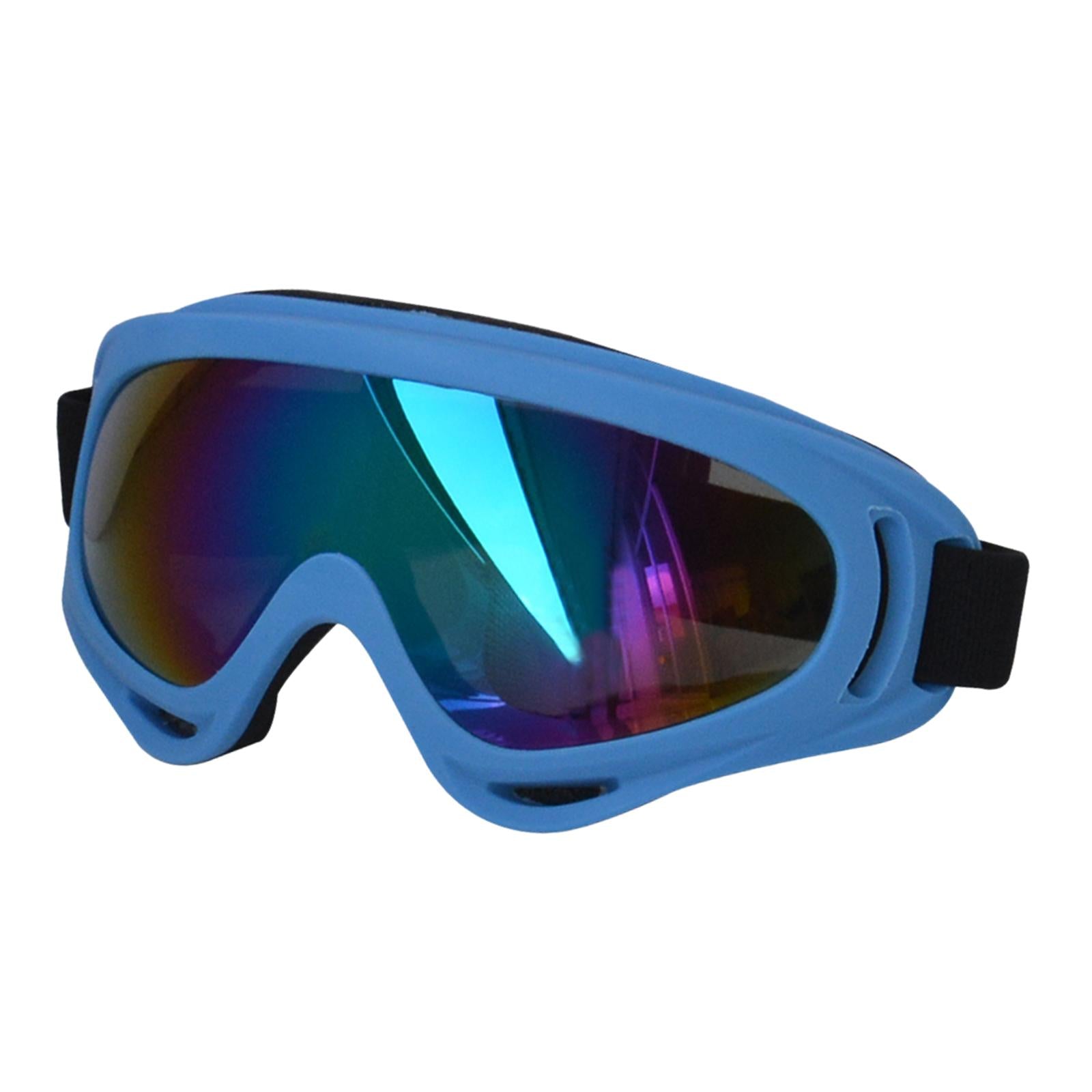 Dog Glasses with Adjustable Strap Windproof Sun Glasses Eye Wear Pet Glasses Light Blue