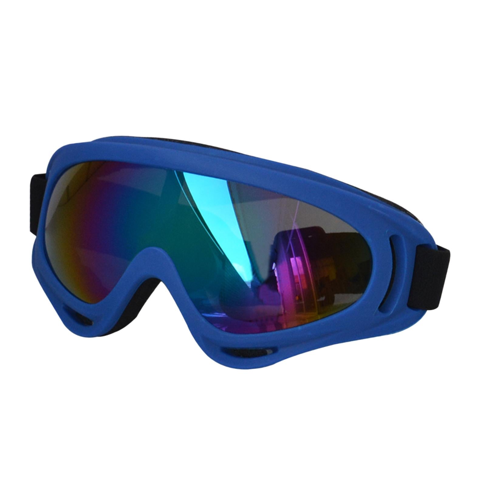 Dog Glasses with Adjustable Strap Windproof Sun Glasses Eye Wear Pet Glasses Deep Blue