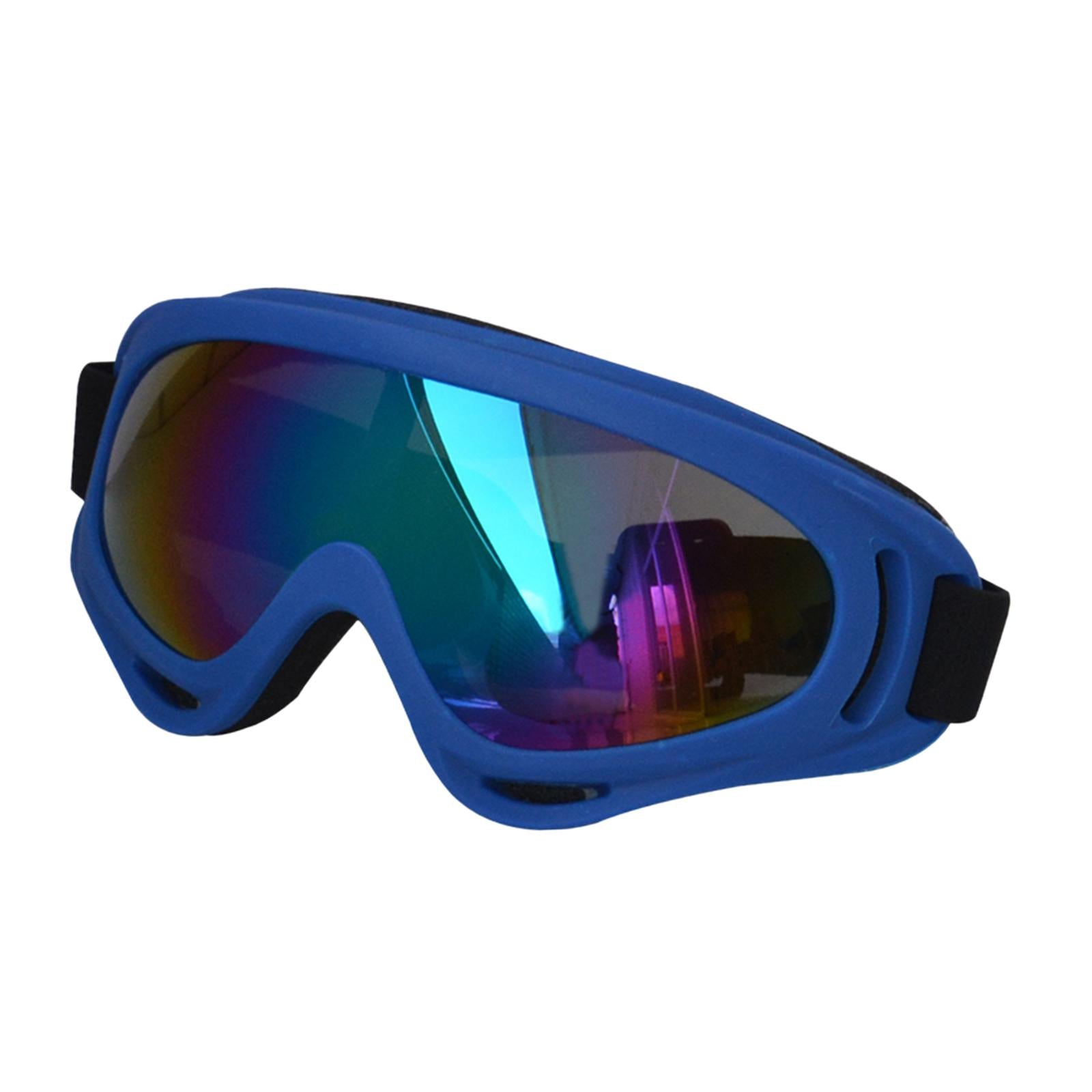 Dog Glasses with Adjustable Strap Windproof Sun Glasses Eye Wear Pet Glasses Deep Blue