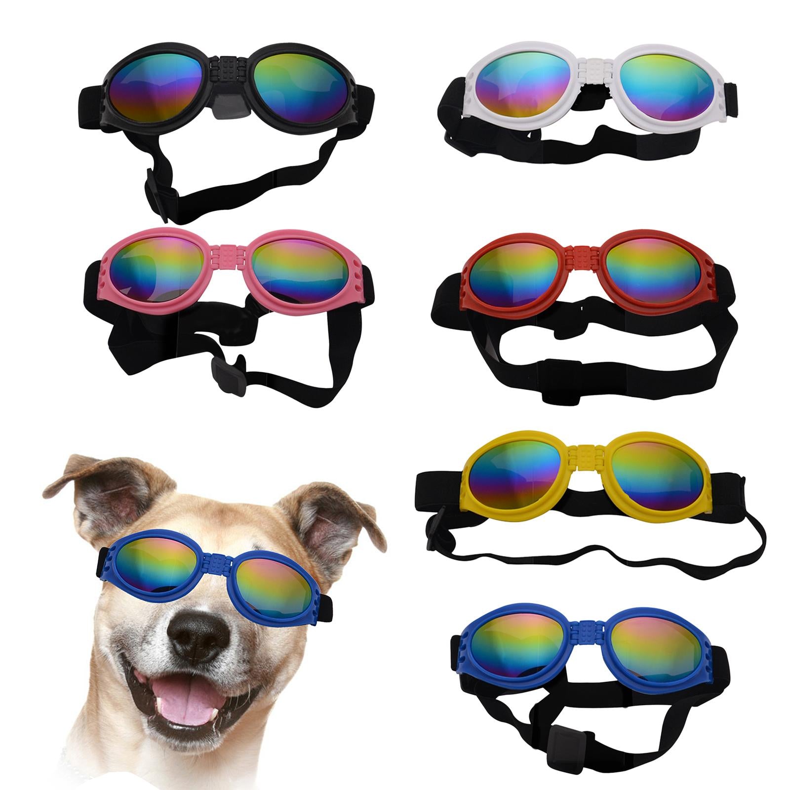 Dog Glasses Photo Props Lightweight Eyewear for Indoor Outdoor Party Walking Black