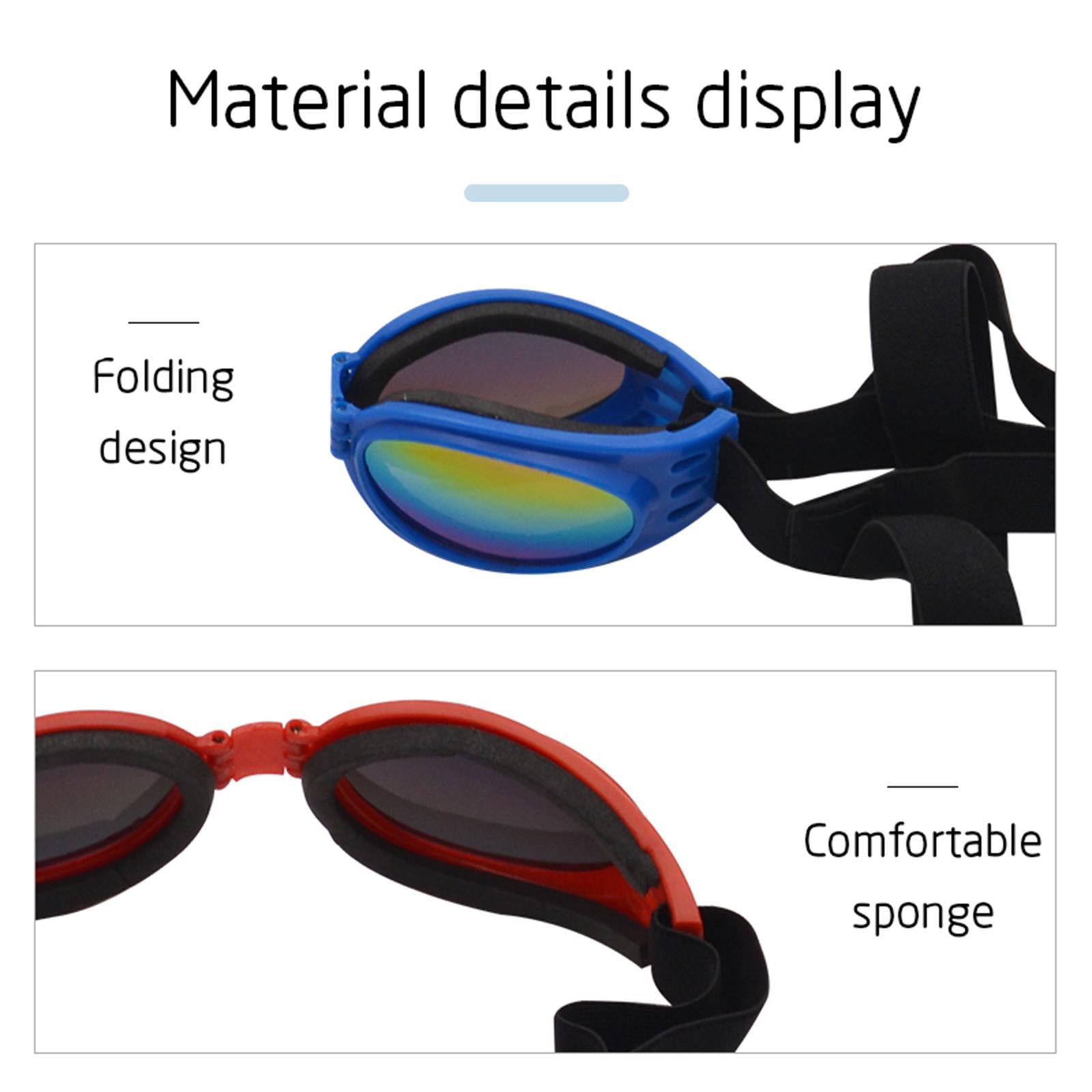 Dog Glasses Photo Props Lightweight Eyewear for Indoor Outdoor Party Walking White