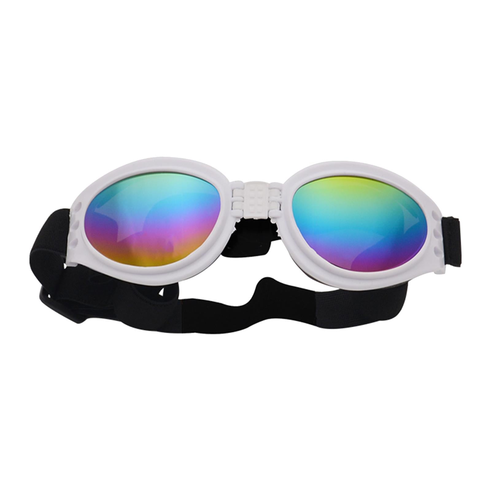 Dog Glasses Photo Props Lightweight Eyewear for Indoor Outdoor Party Walking White
