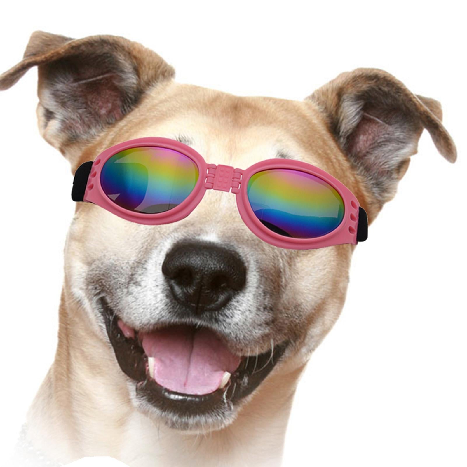 Dog Glasses Photo Props Lightweight Eyewear for Indoor Outdoor Party Walking Pink