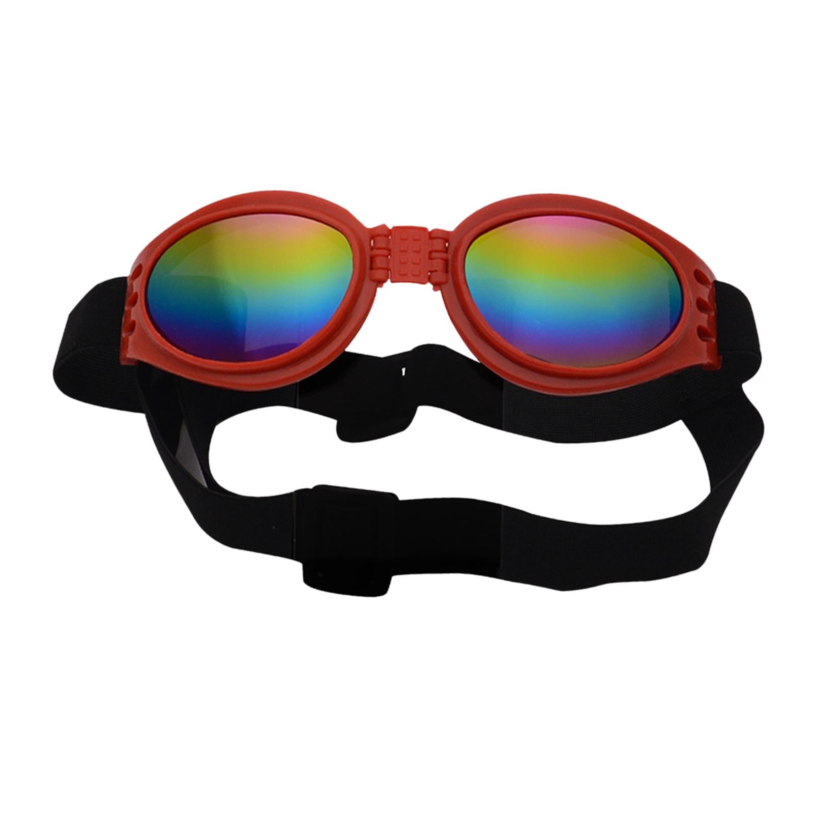 Dog Glasses Photo Props Lightweight Eyewear for Indoor Outdoor Party Walking Red