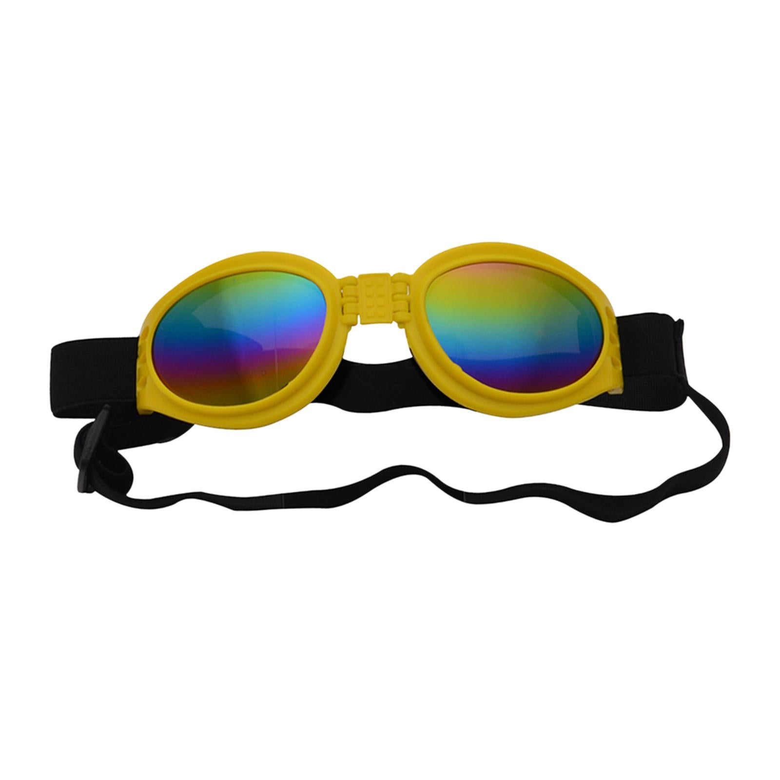 Dog Glasses Photo Props Lightweight Eyewear for Indoor Outdoor Party Walking Yellow