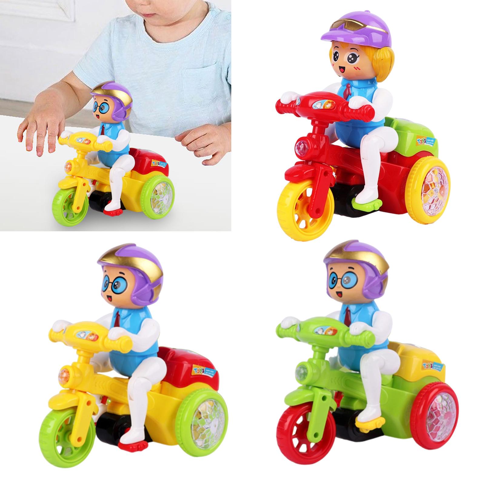 360 Rotation Motorcycle Vehicle Rollover for Toddlers Boys Girls red