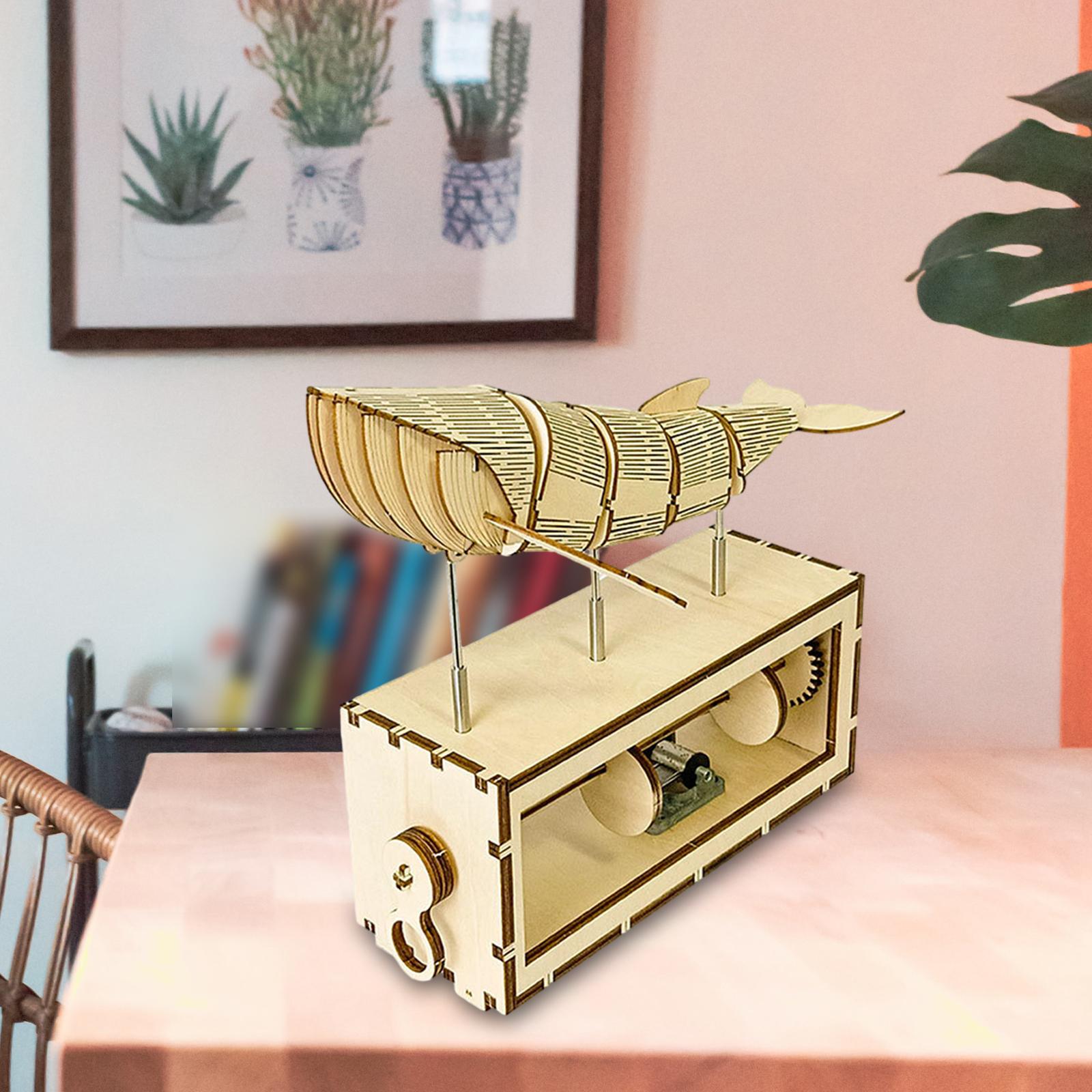 3D Wooden Puzzle Music Box Handmade for Desktop Ornament Friends Home Decor