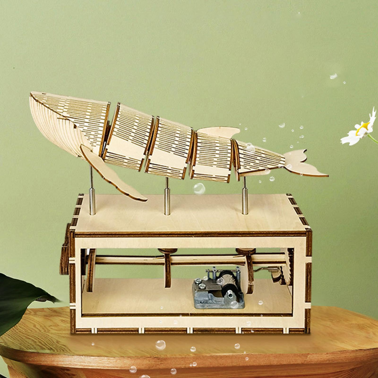 3D Wooden Puzzle Music Box Handmade for Desktop Ornament Friends Home Decor