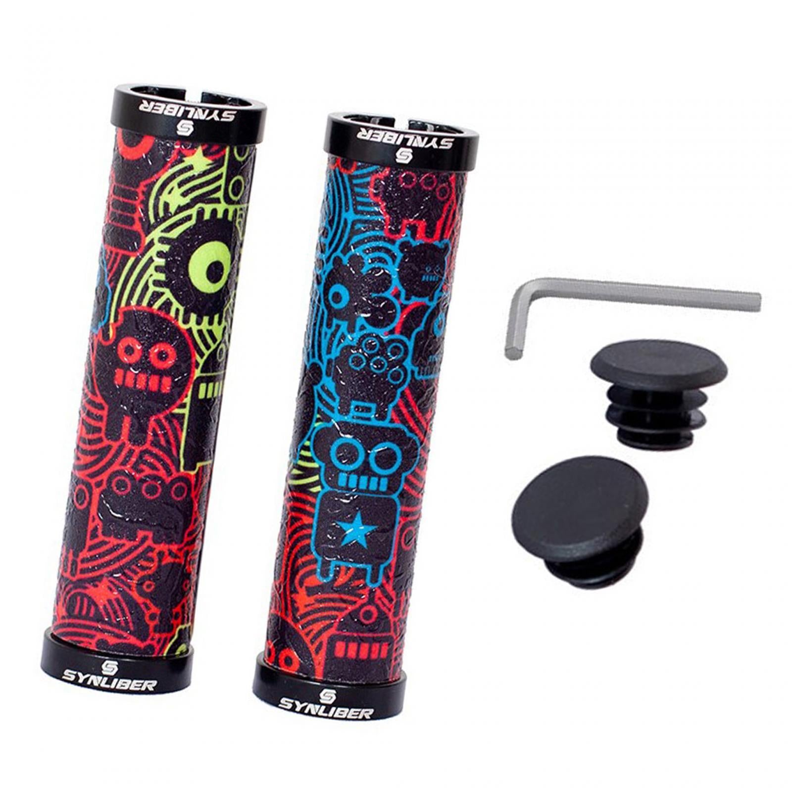 Bike Handle Grips Comfortable Handling Shockproof Lightweight Durable Rubber Robot