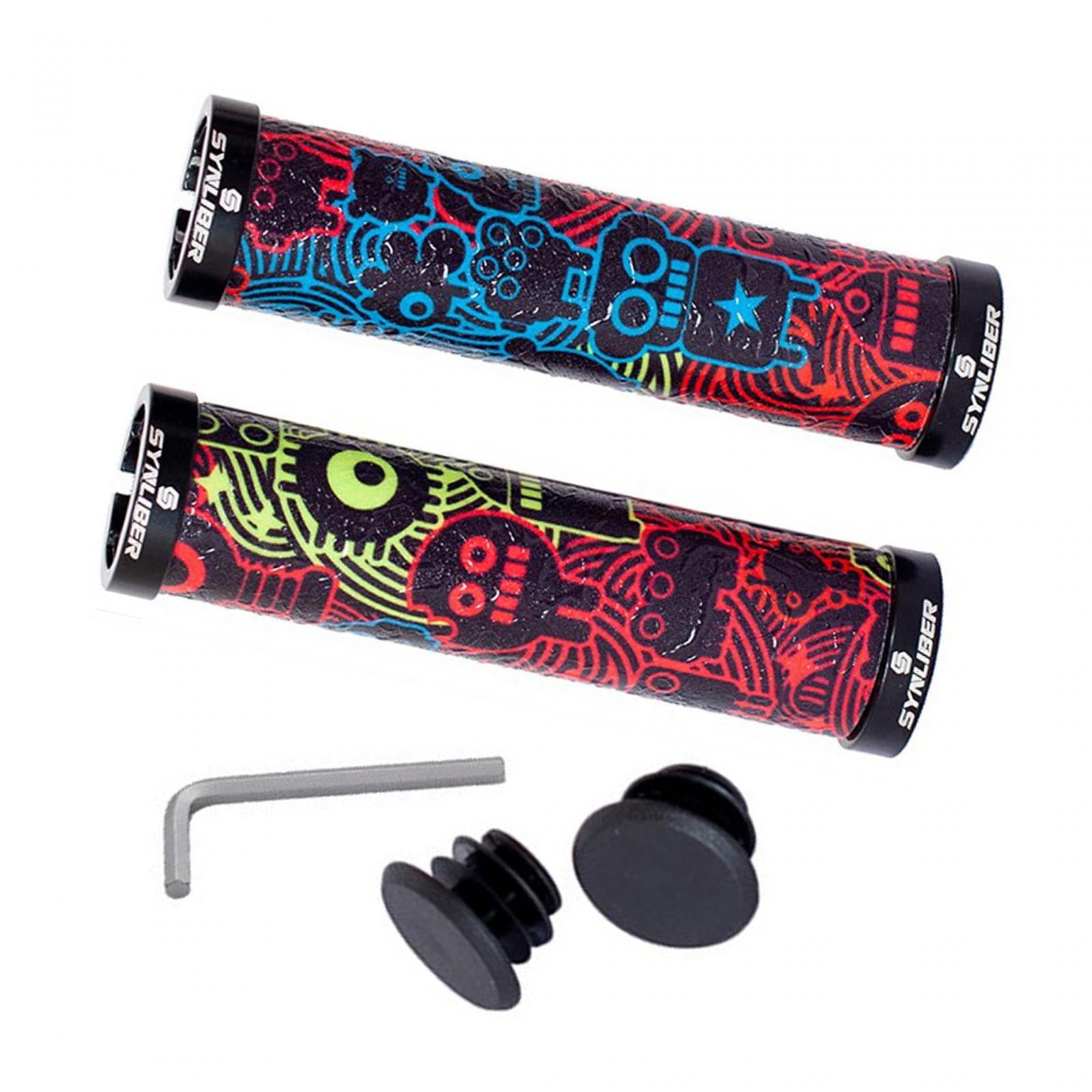 Bike Handle Grips Comfortable Handling Shockproof Lightweight Durable Rubber Robot