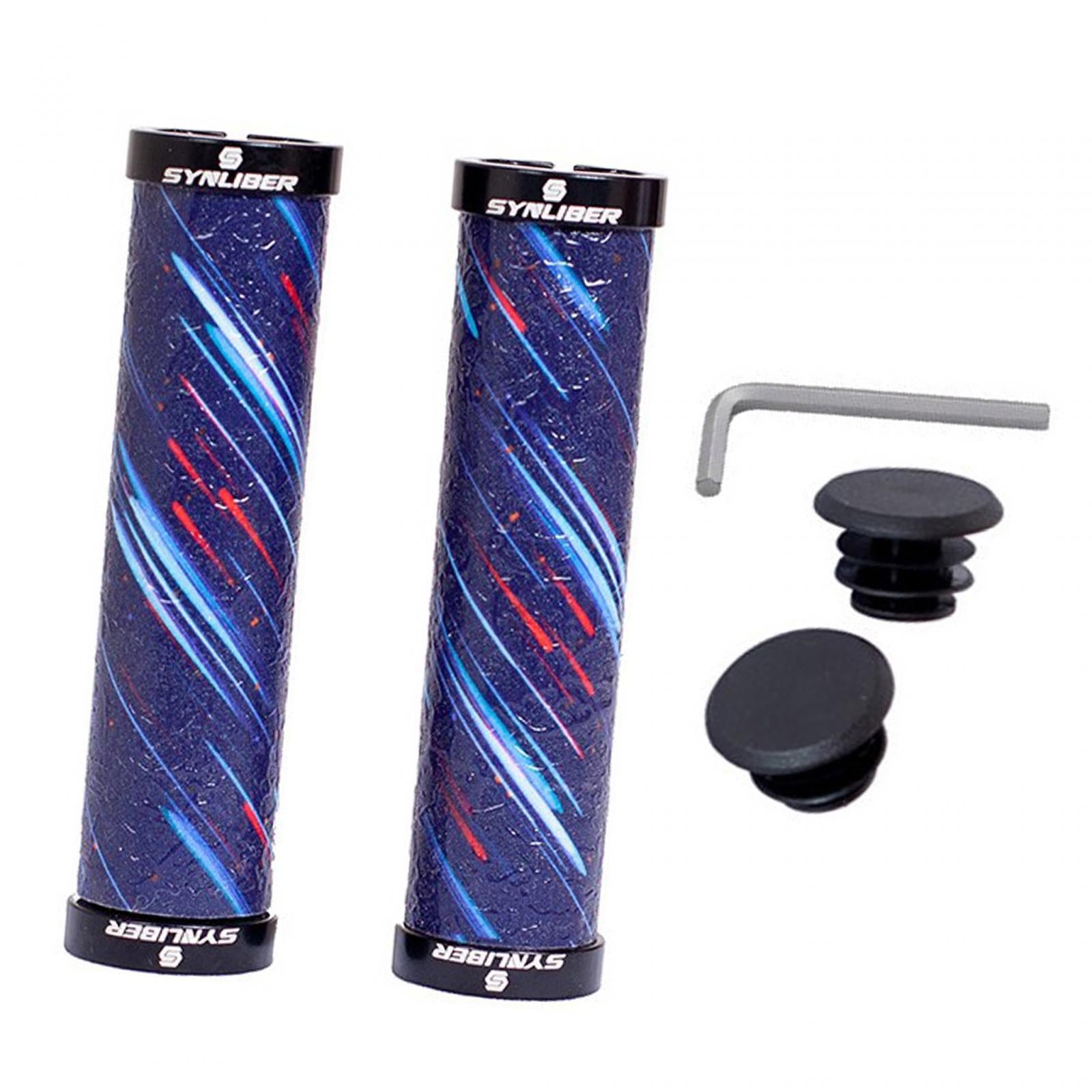 Bike Handle Grips Comfortable Handling Shockproof Lightweight Durable Rubber Star Rain