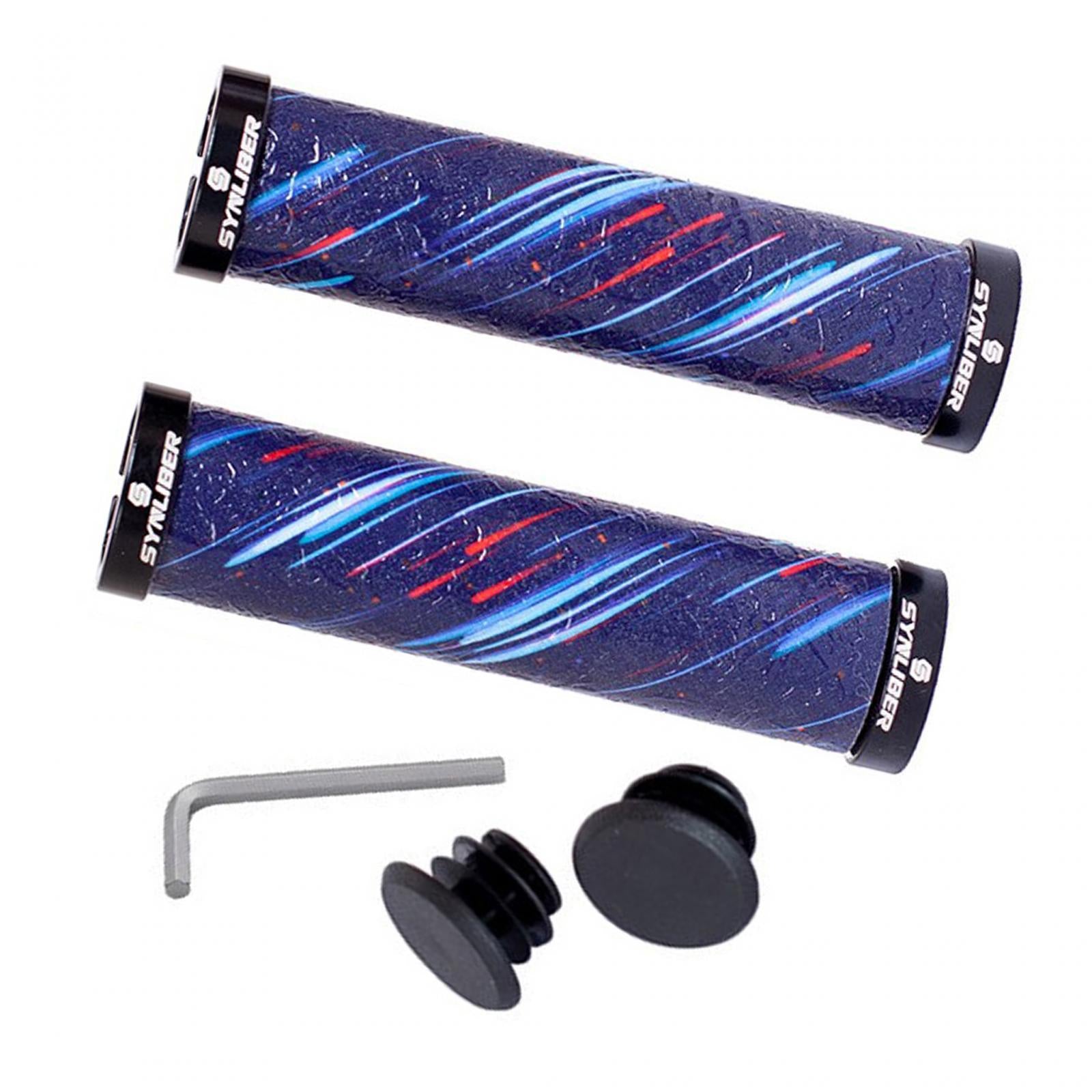 Bike Handle Grips Comfortable Handling Shockproof Lightweight Durable Rubber Star Rain