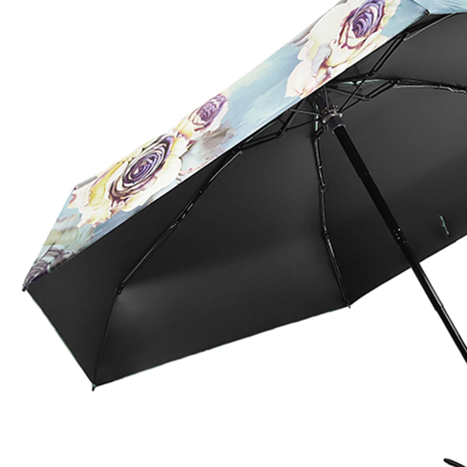 Mini Umbrella Creative Waterproof Rain Umbrella for Backpacking Outdoor Travel Light green