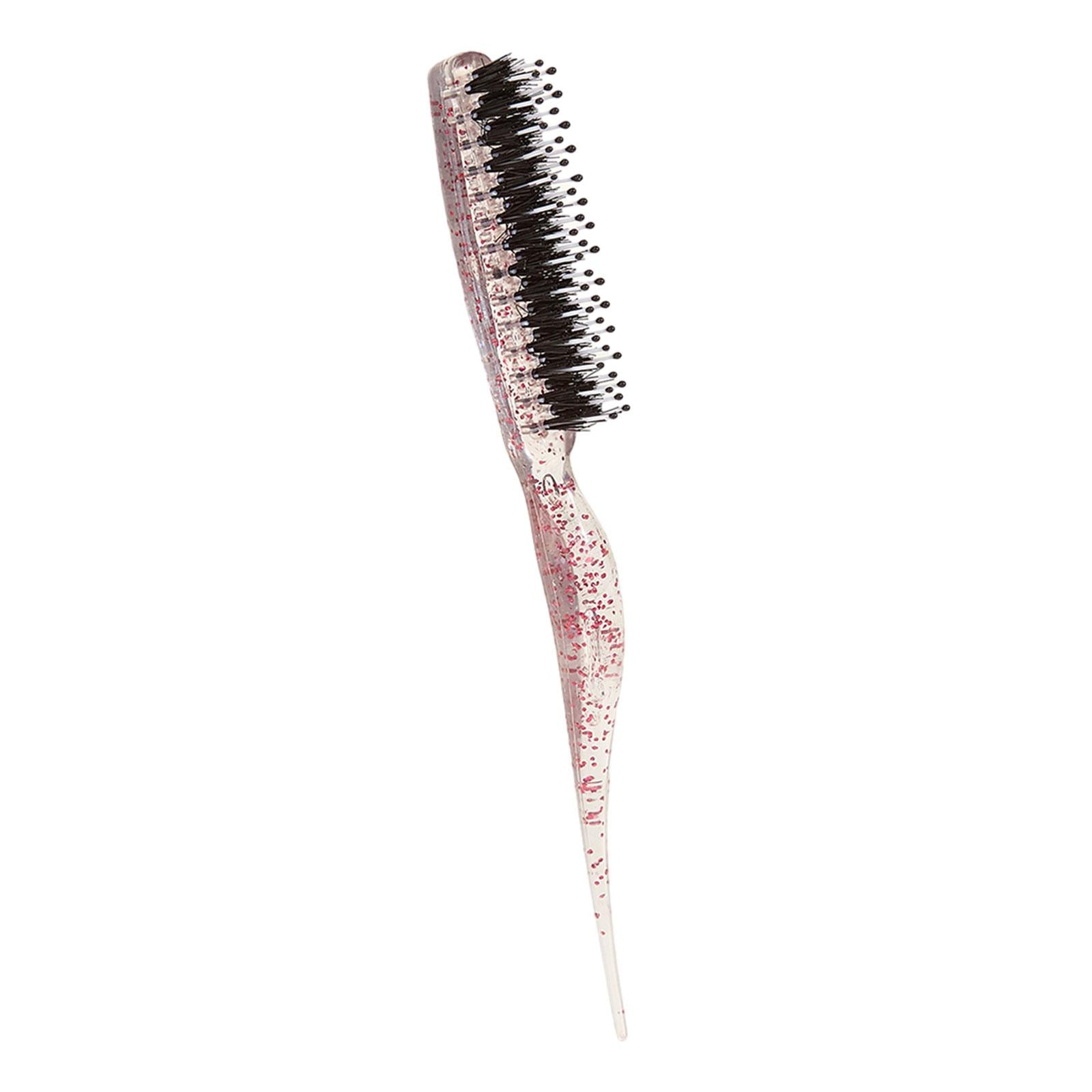 Hair Teasing Brush Hair Stylist Tool for Creating Volume Smoothing Hair Care rose red