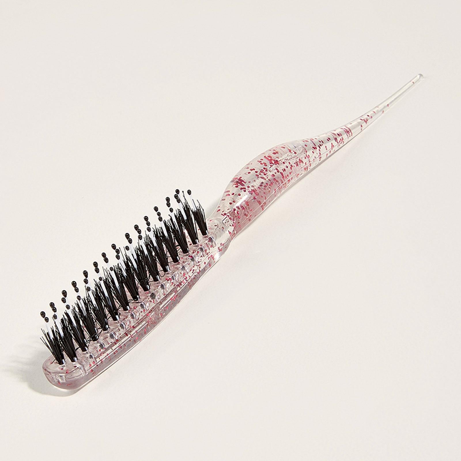 Hair Teasing Brush Hair Stylist Tool for Creating Volume Smoothing Hair Care rose red
