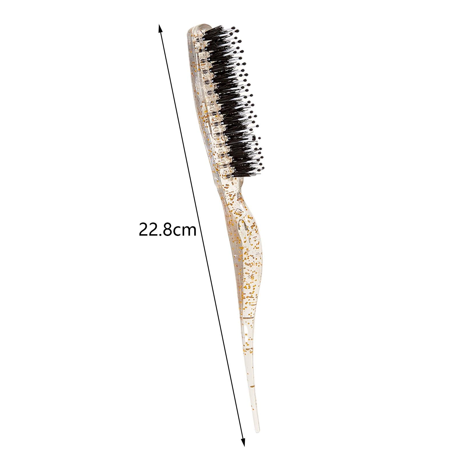 Hair Teasing Brush Hair Stylist Tool for Creating Volume Smoothing Hair Care gold
