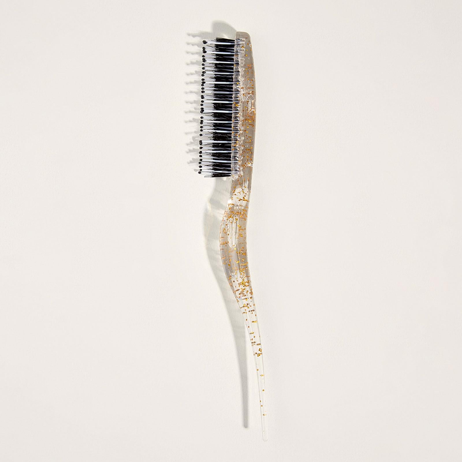 Hair Teasing Brush Hair Stylist Tool for Creating Volume Smoothing Hair Care gold