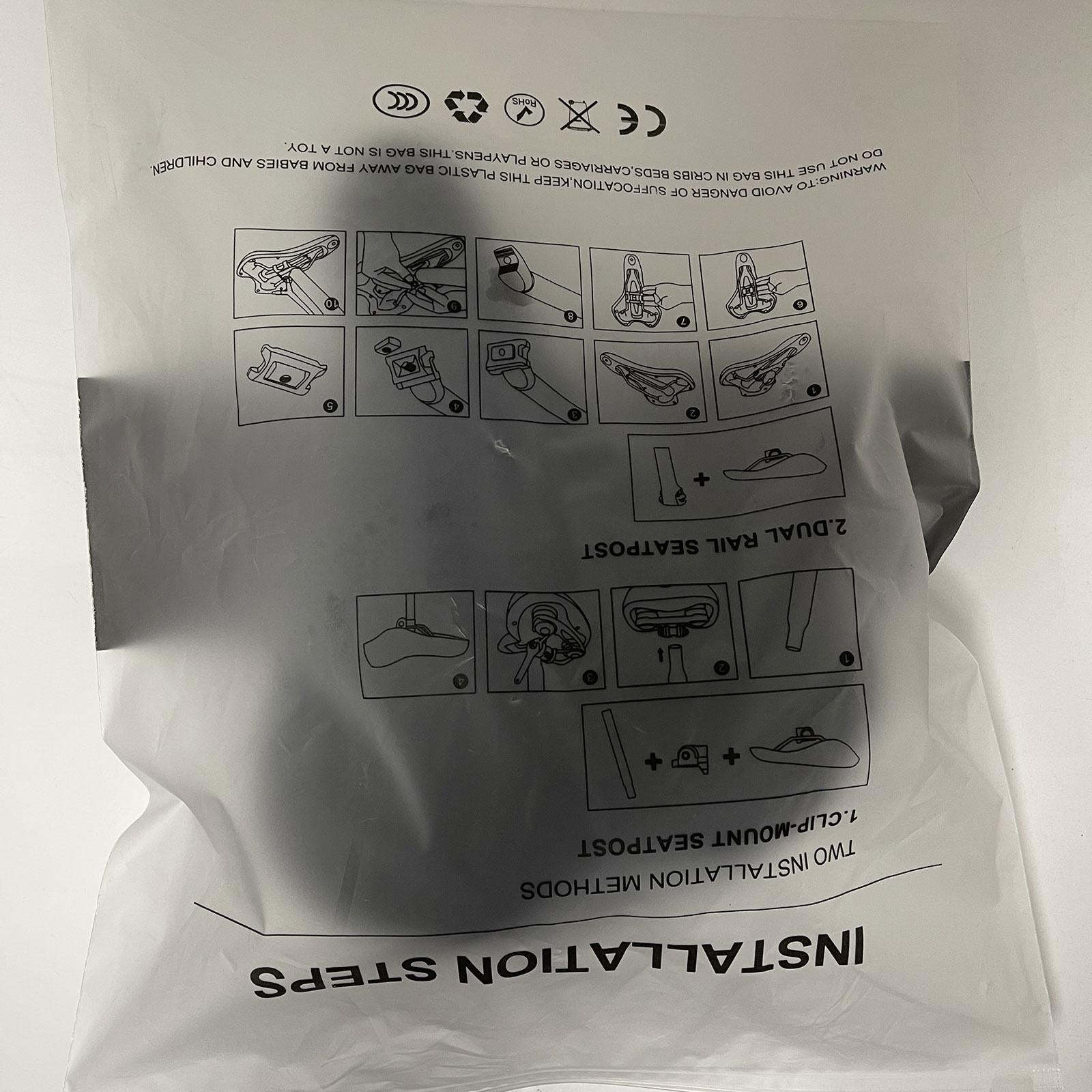 Cycle Cushion Men Women Soft Memory Foam Cushion Bike Saddle Cushion Pad 230mmx70mmx260mm