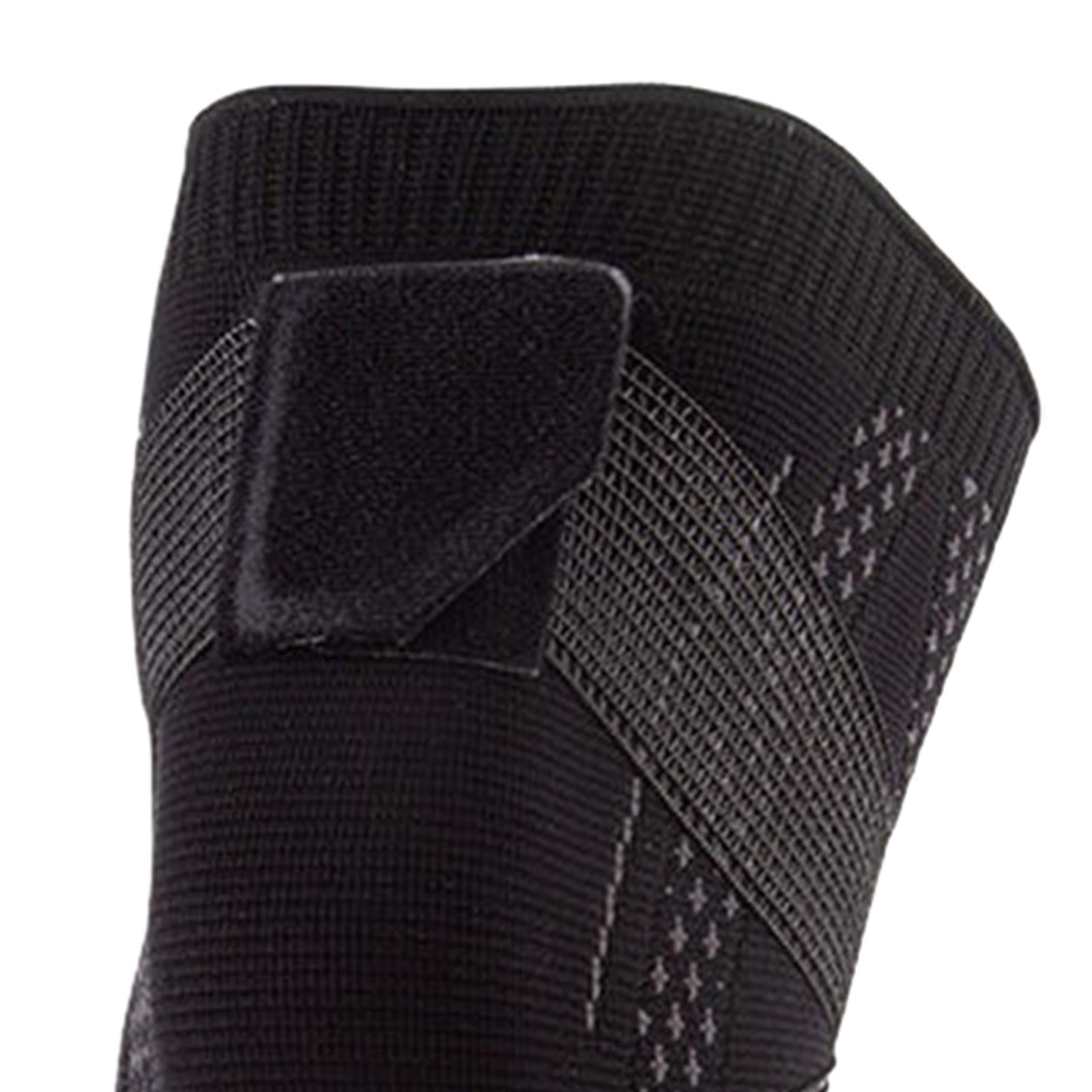 Knee Pad Adjustable with Straps Elastic Knee Brace for Running Sports L