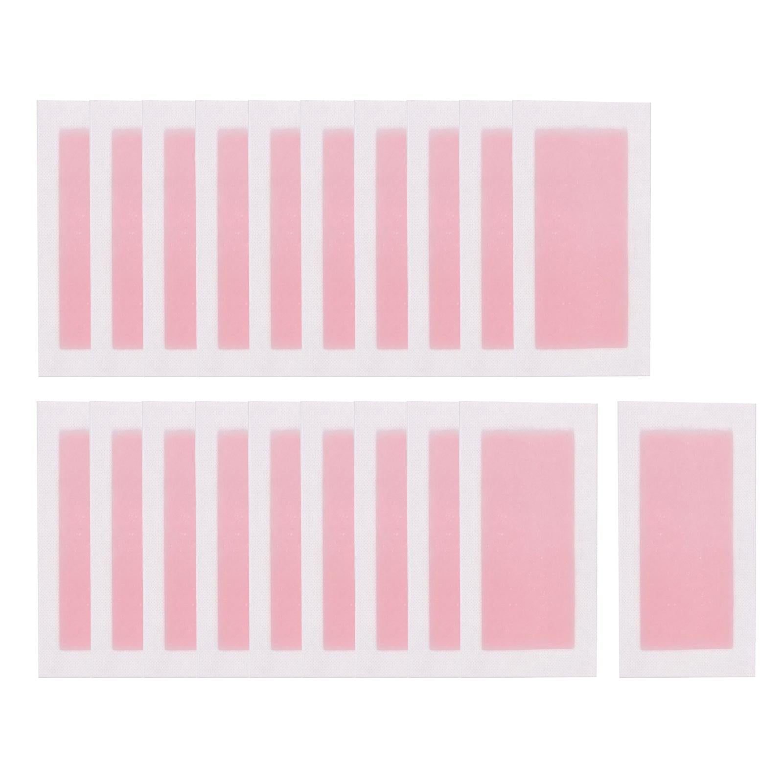 20x Wax Strips Disposable All Skin Types Gentle for Legs Underarms Arms pink