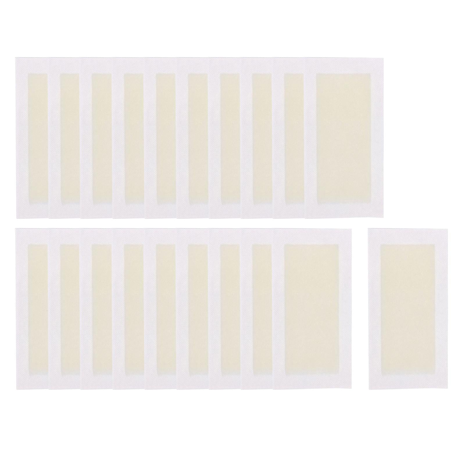 3x20x Wax Strips Disposable All Skin Types Gentle for Legs Underarms Arms yellow