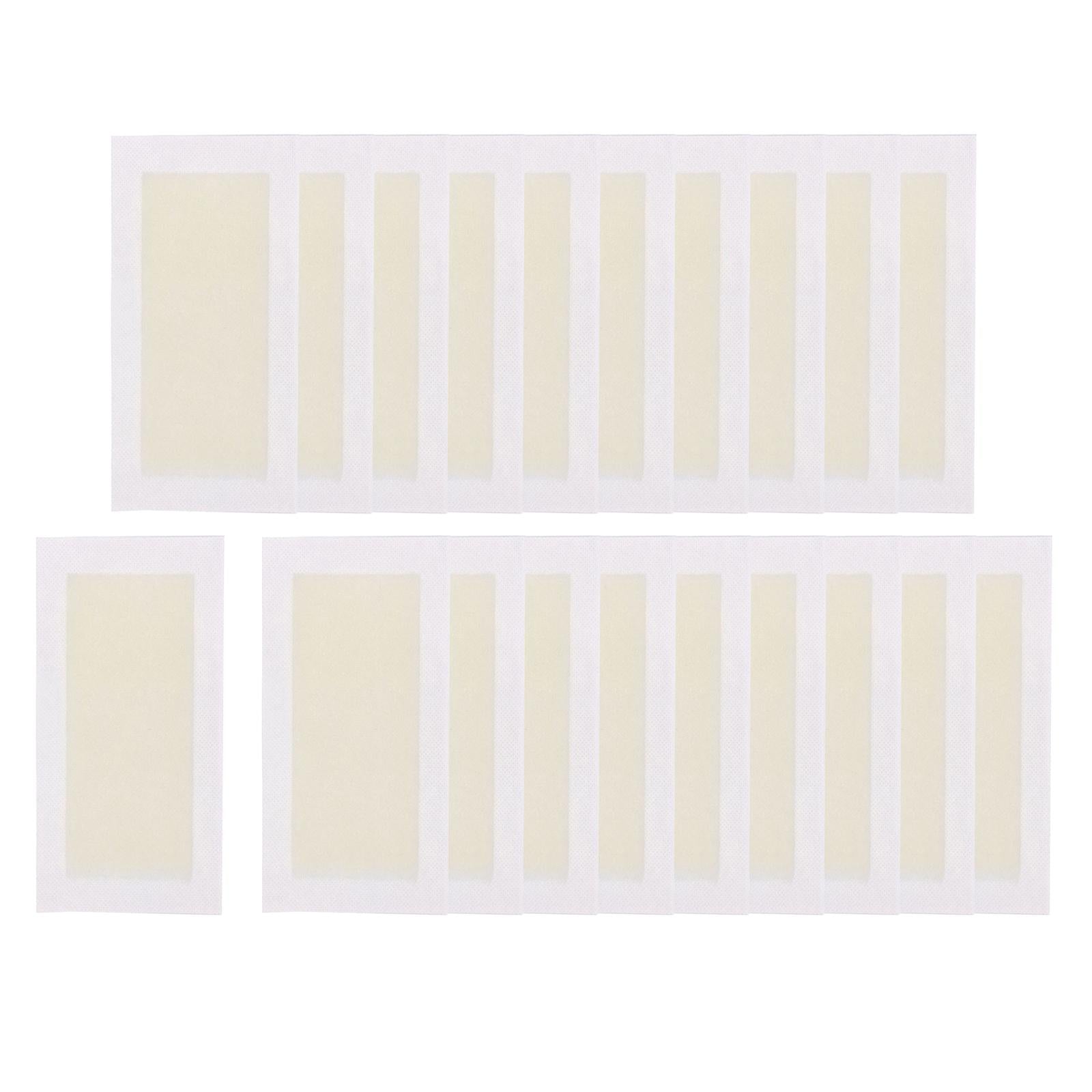 3x20x Wax Strips Disposable All Skin Types Gentle for Legs Underarms Arms yellow