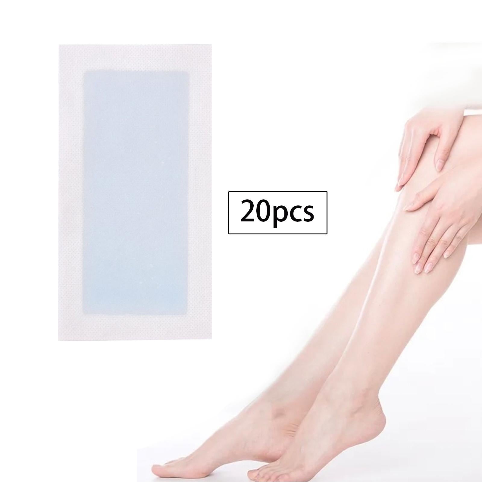 20x Wax Strips Disposable All Skin Types Gentle for Legs Underarms Arms blue