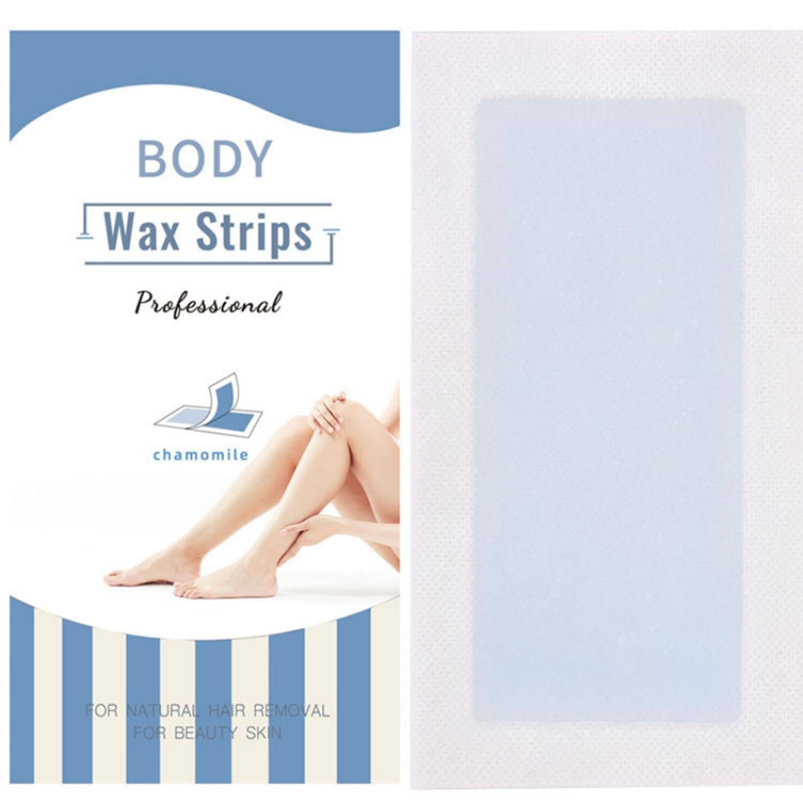 20x Wax Strips Disposable All Skin Types Gentle for Legs Underarms Arms blue