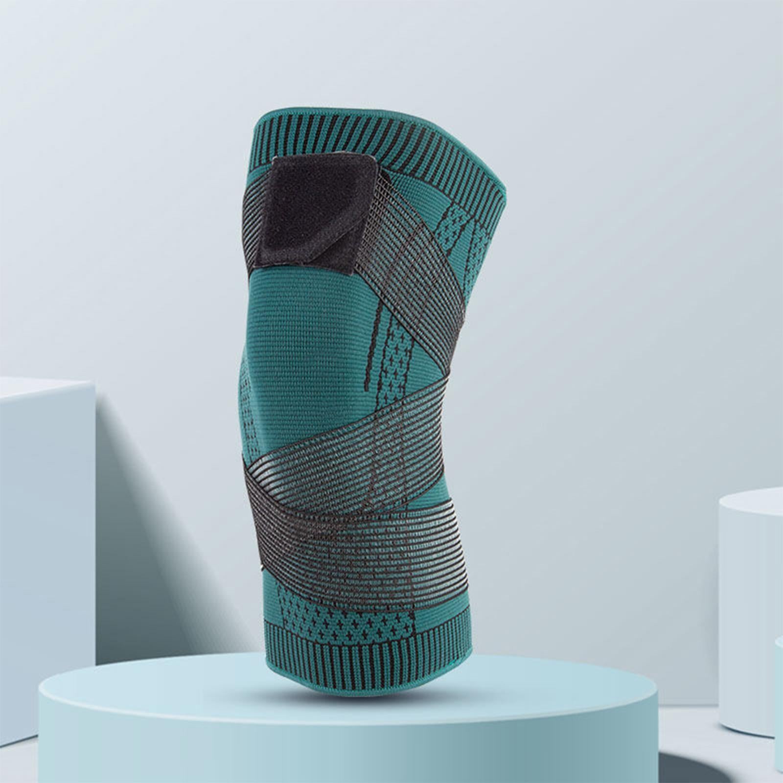 Nylon Knee Pad Leg Sleeve Guard Elastic Durable for Running Workout Football XL