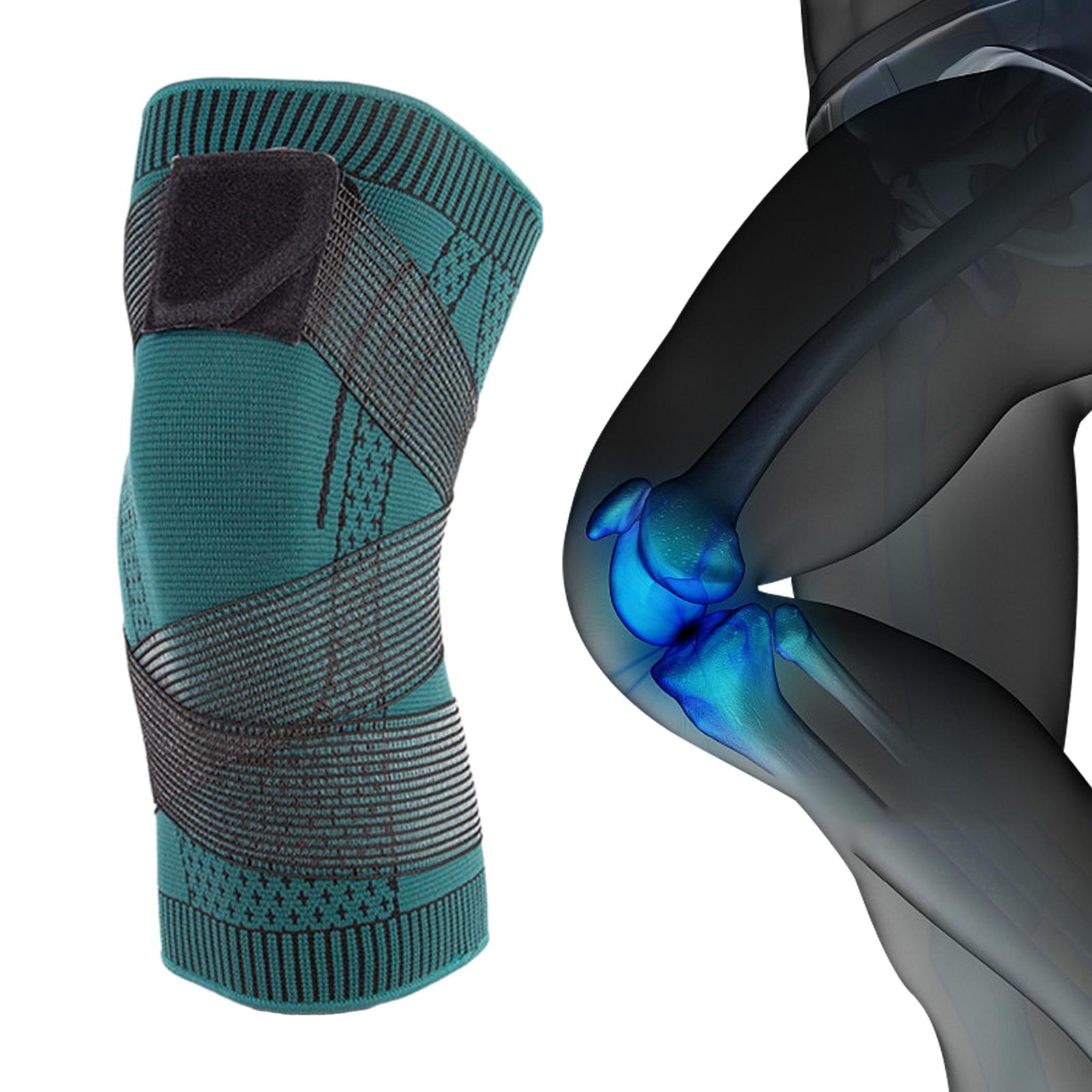 Nylon Knee Pad Leg Sleeve Guard Elastic Durable for Running Workout Football XL