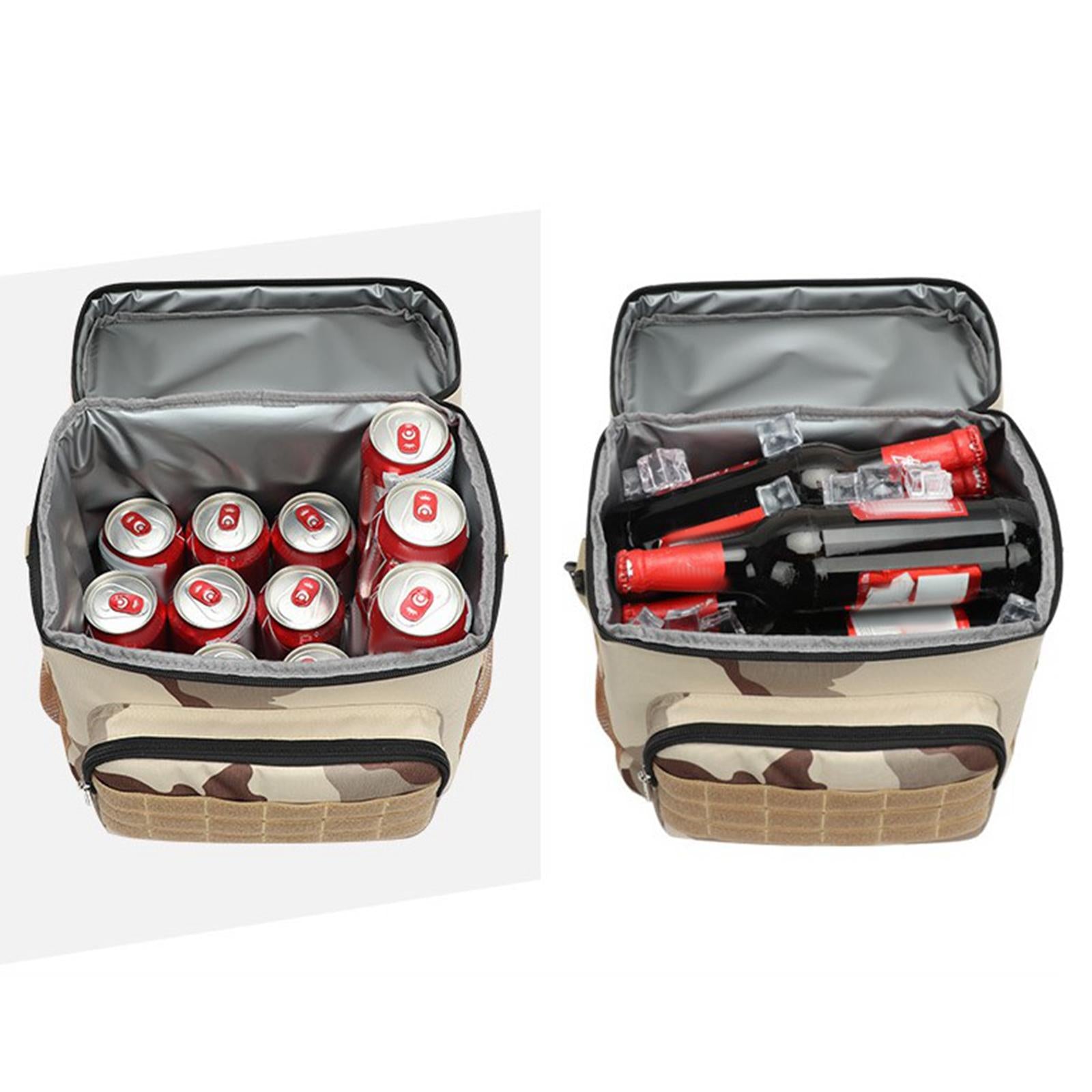 Insulated Thermal Lunch Box Food Box Storage Bags for Outdoor Working Hiking gray camouflage