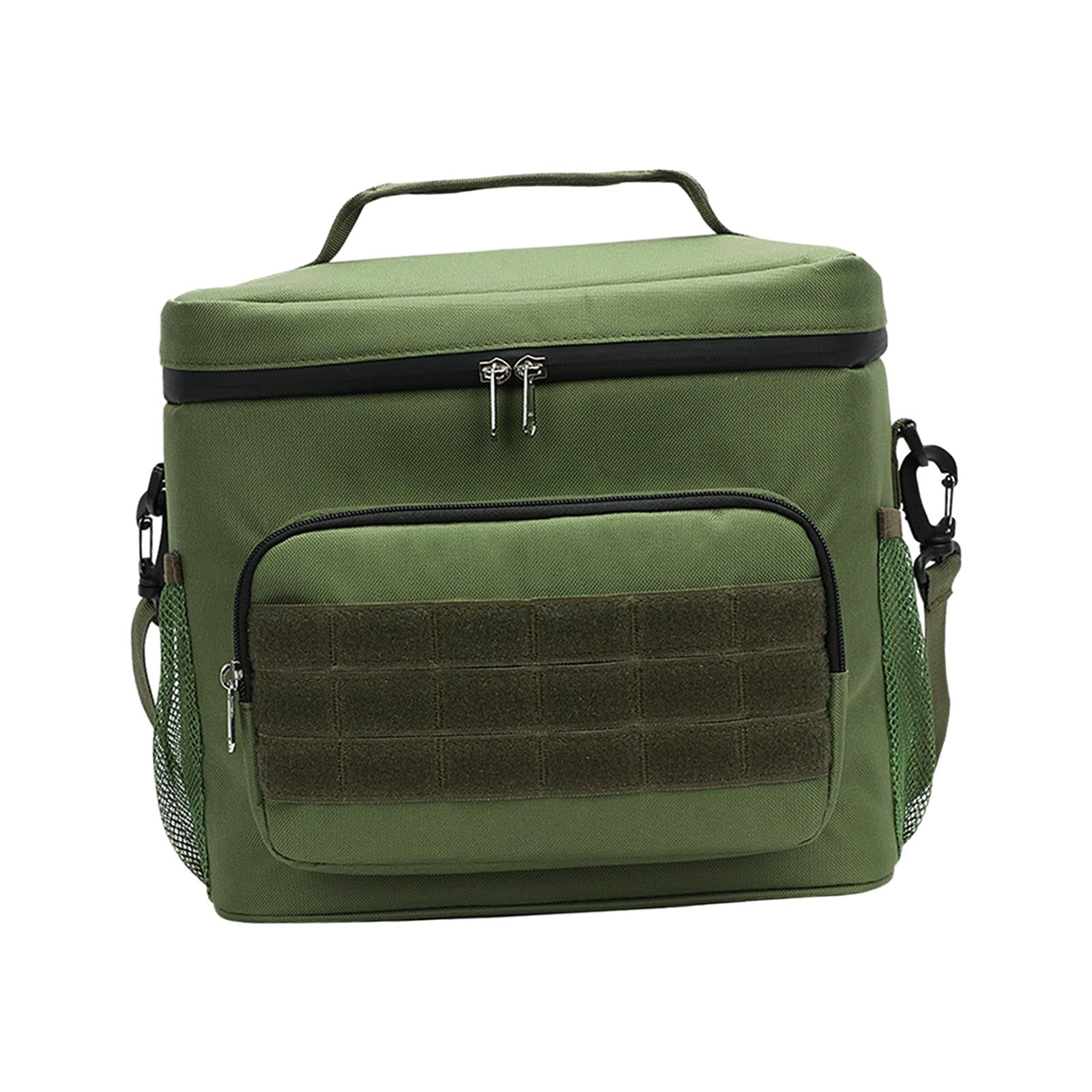 Insulated Thermal Lunch Box Food Box Storage Bags for Outdoor Working Hiking green