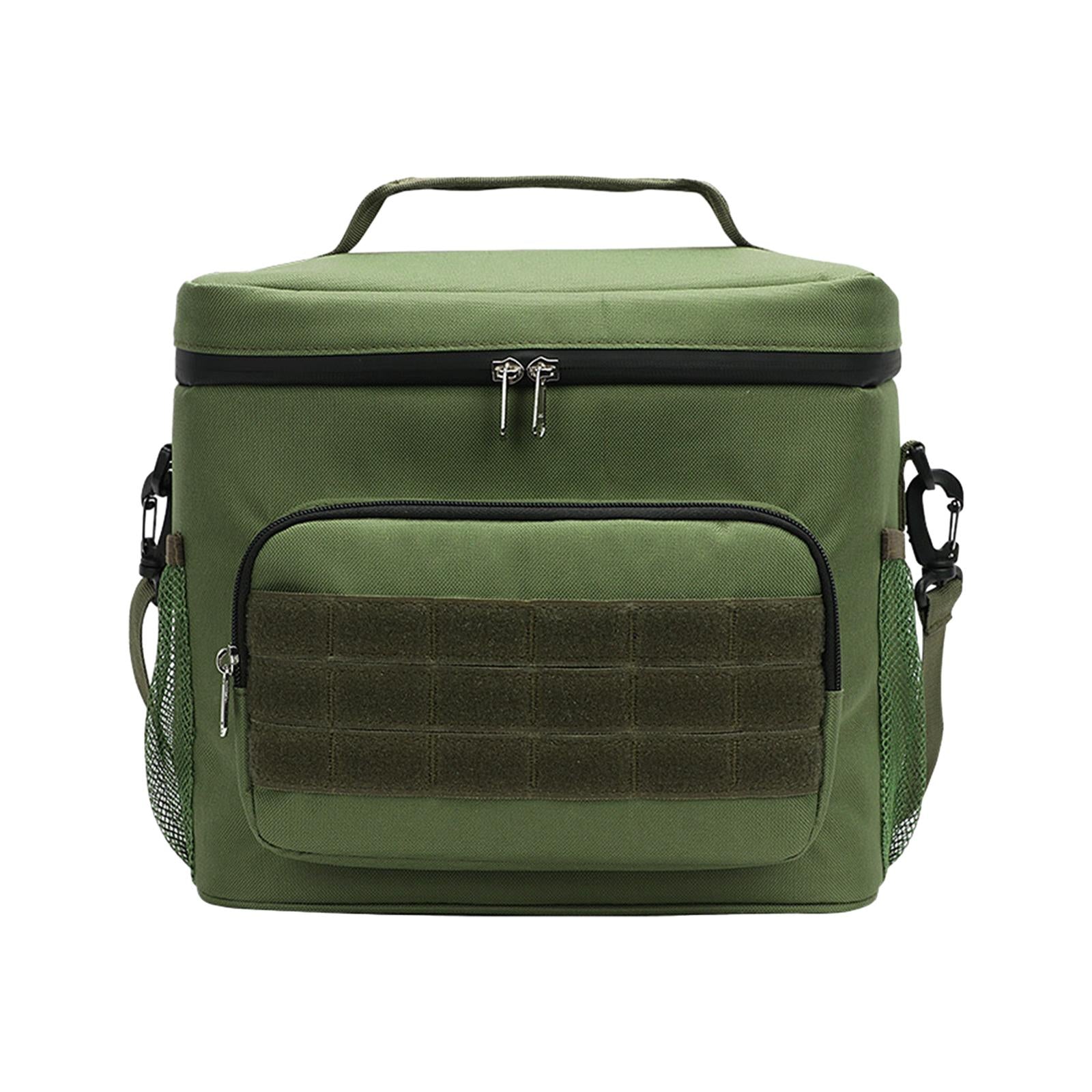 Insulated Thermal Lunch Box Food Box Storage Bags for Outdoor Working Hiking green
