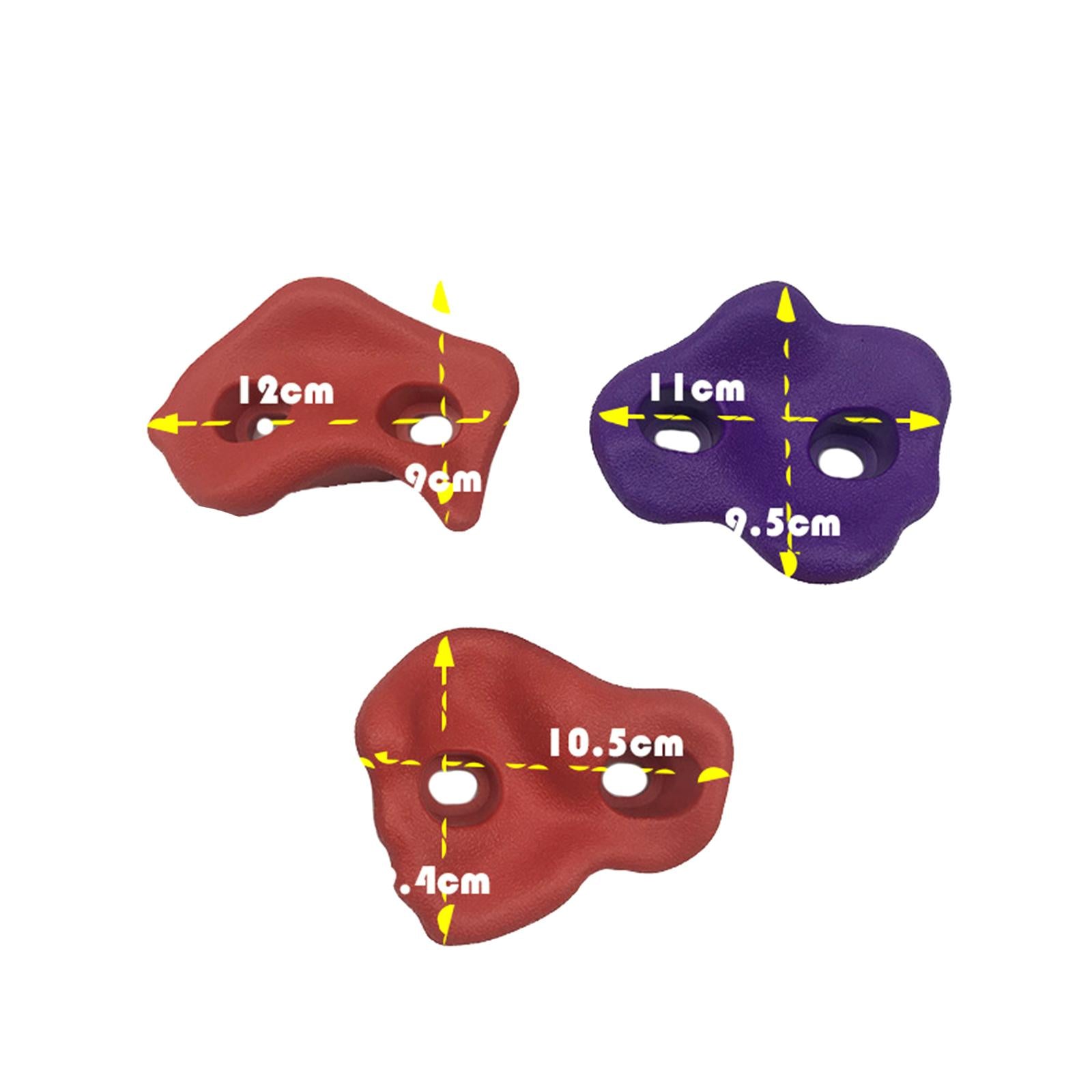 10 Pieces Rock Climbing Wall Holds Kids Toys for Tree House Outdoor Climbing no screws