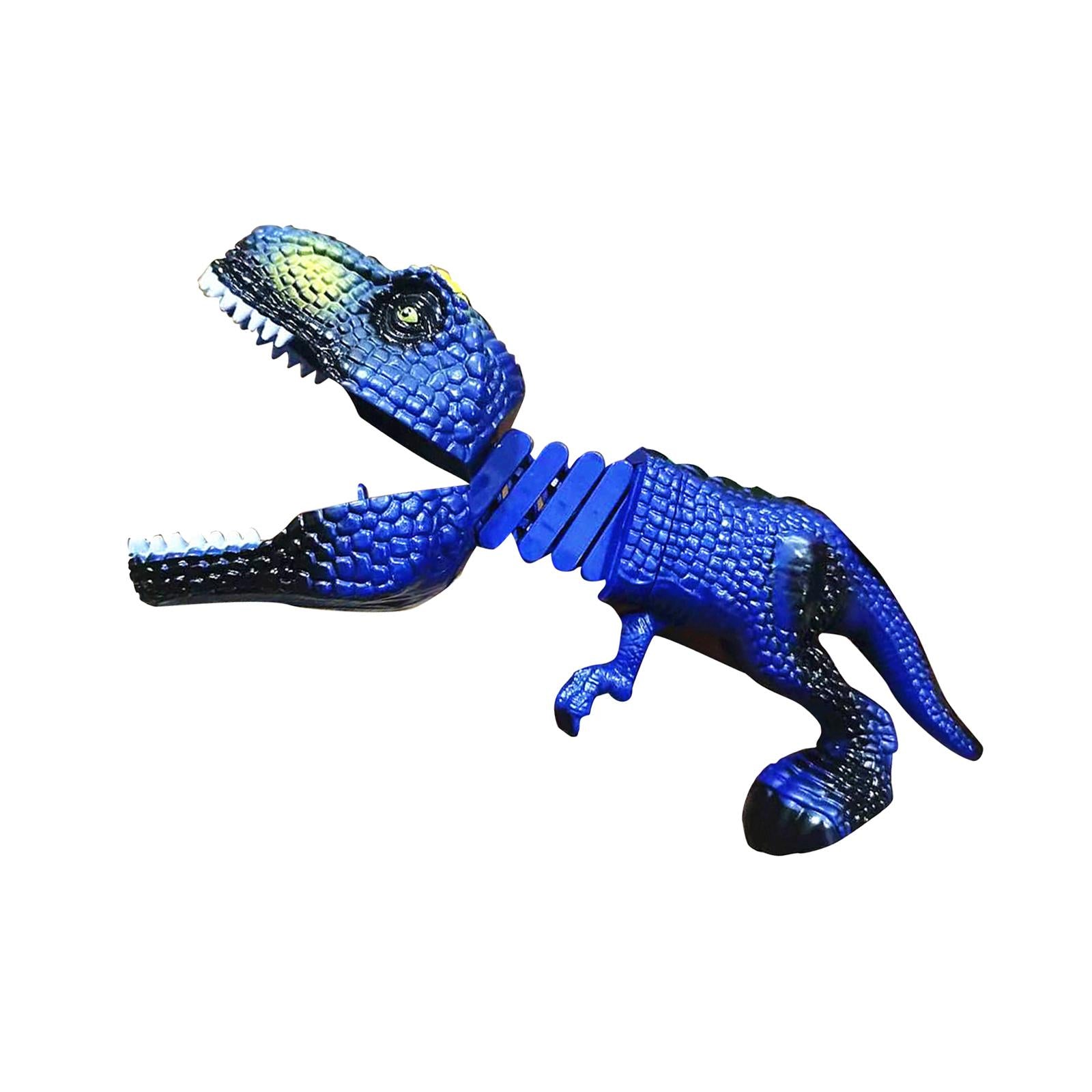 Dinosaur Animal Figures Hand Grabber Dinosaur Toy Grabber Claw Game for Kids Blue