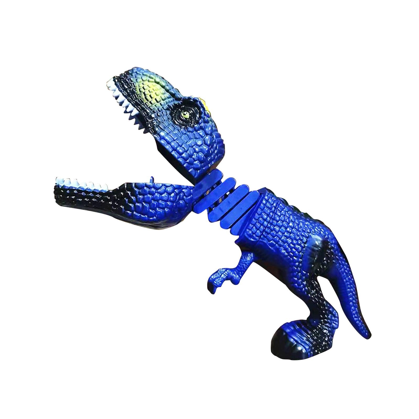 Dinosaur Animal Figures Hand Grabber Dinosaur Toy Grabber Claw Game for Kids Blue