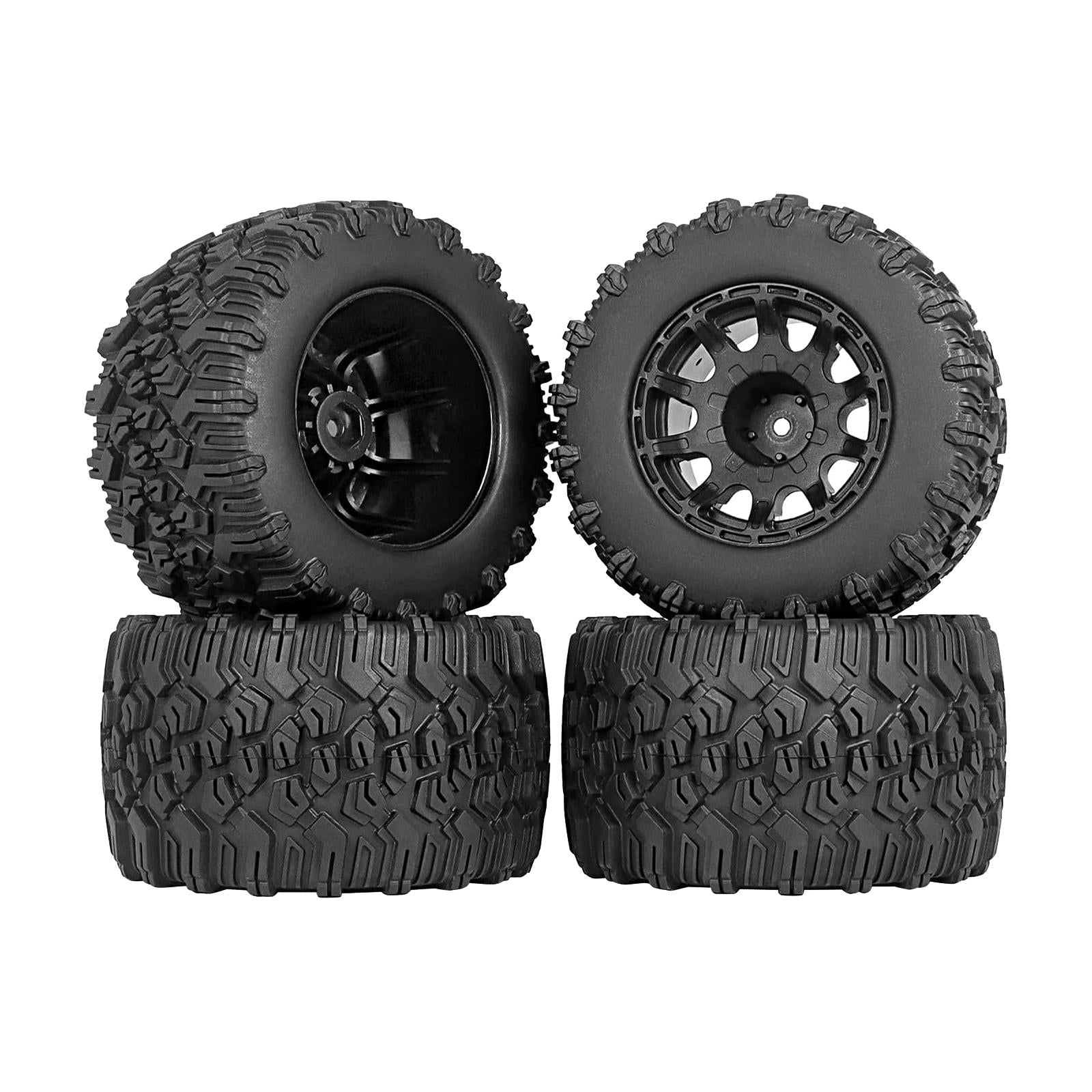 4Pcs 1/10 RC Truck Wheel Tires Universal Wear Resistant RC Hobby Car Upgrade