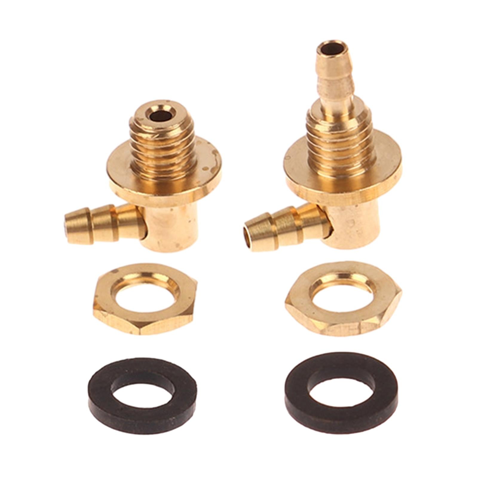 RC Plane Metal Fuel Inlet Rustproof Parts and Exhaust Nozzle for Kids Adults