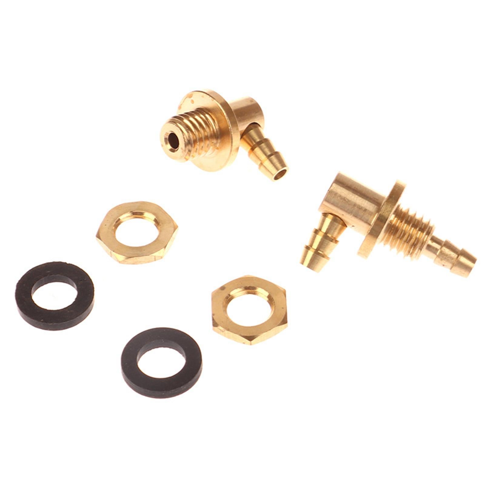 RC Plane Metal Fuel Inlet Rustproof Parts and Exhaust Nozzle for Kids Adults