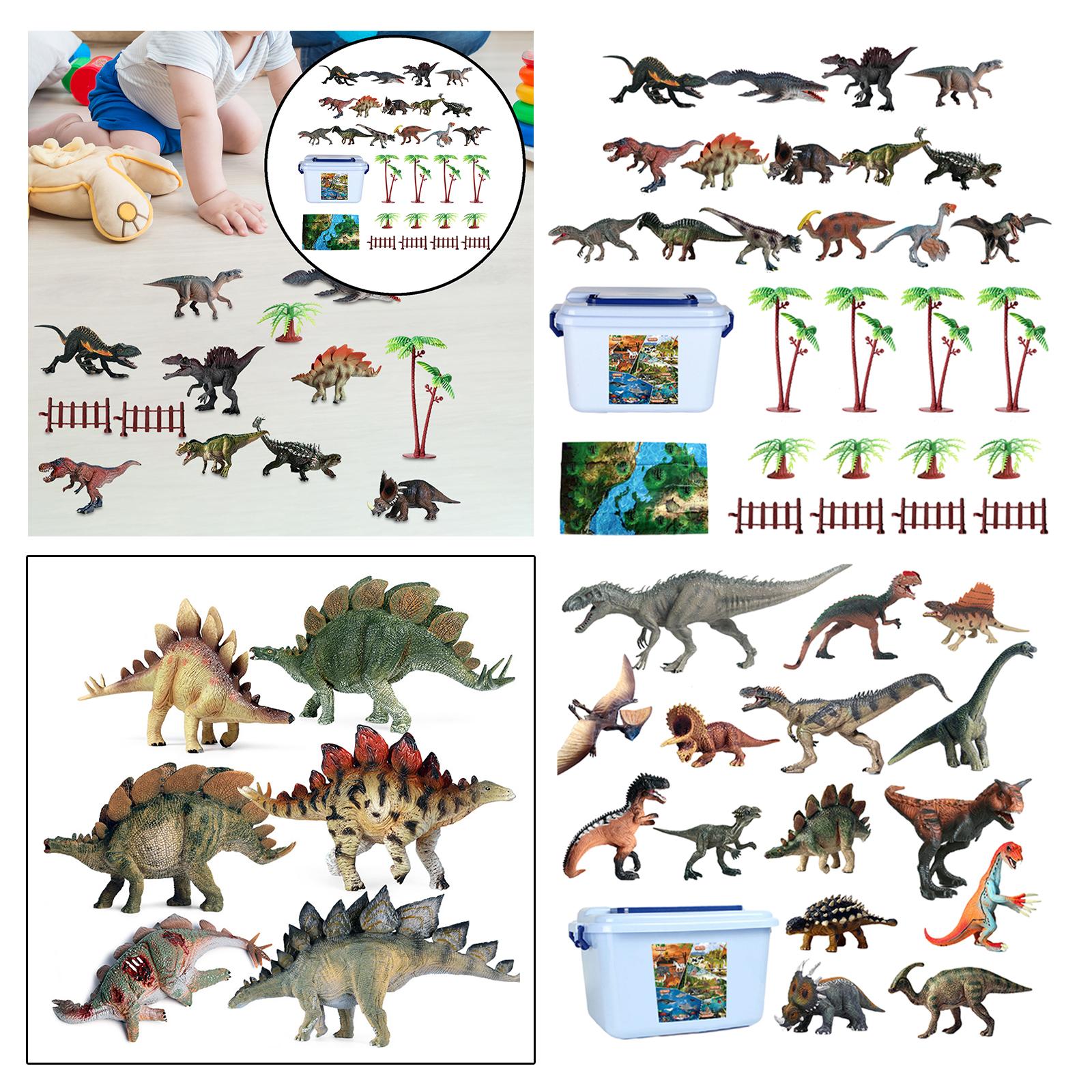 15x Toddlers Dinosaur Toys Wildlife Animal Figurine for New Year Cake Topper 15 dinosaur and accs