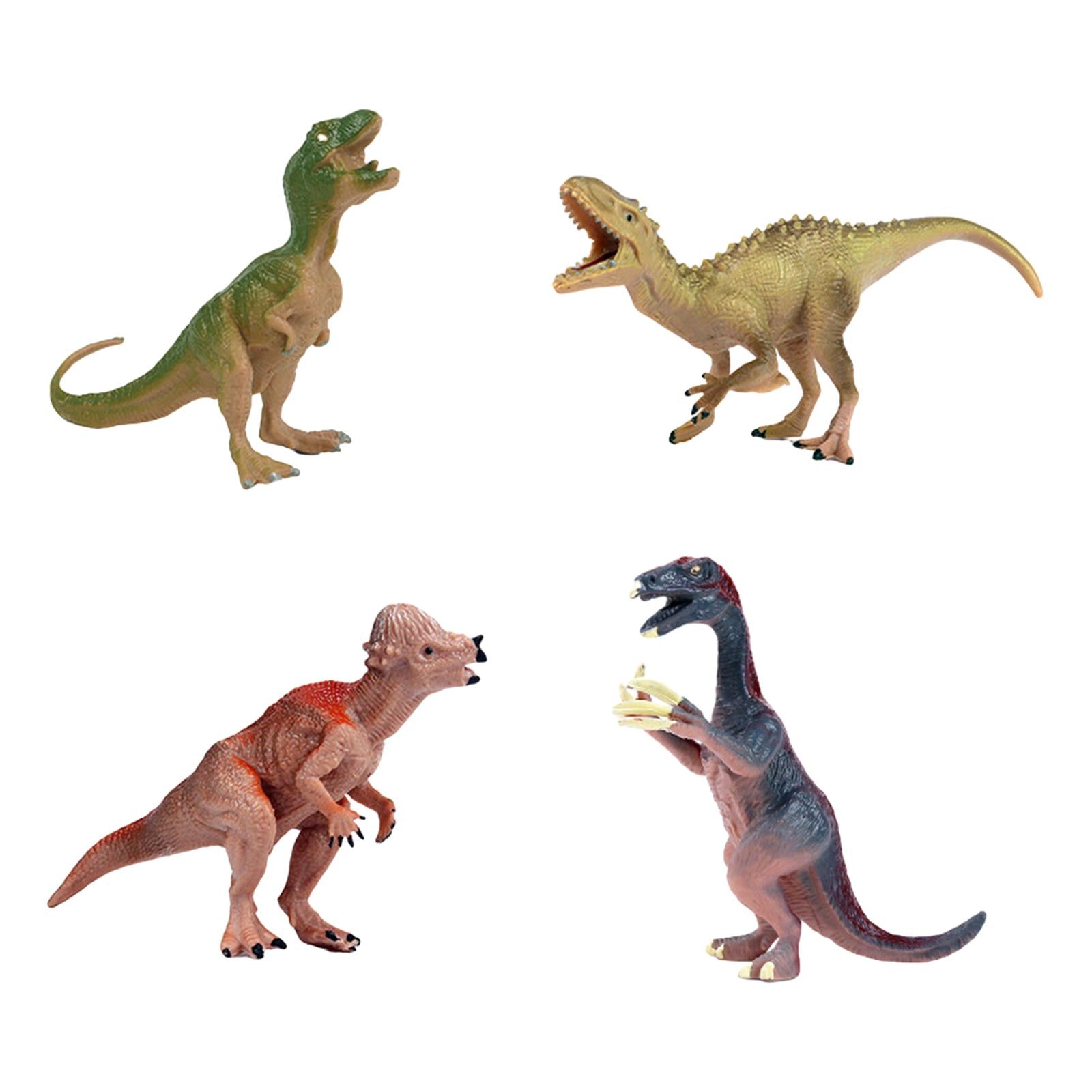 4 Pieces Dinosaur Figure Toy Animal Figurine Model for Party Favors Birthday Style C
