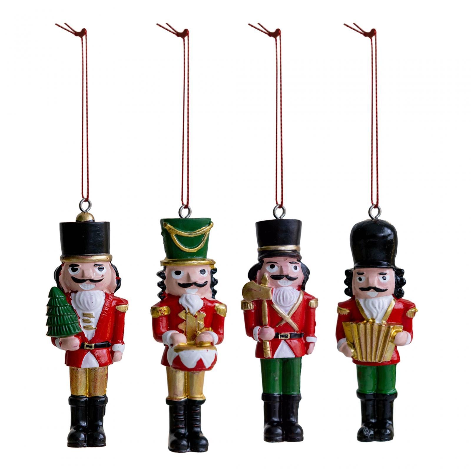 Decor Figures Nutcracker Soldier Hanging Decoration for Party Bedroom Indoor Style A