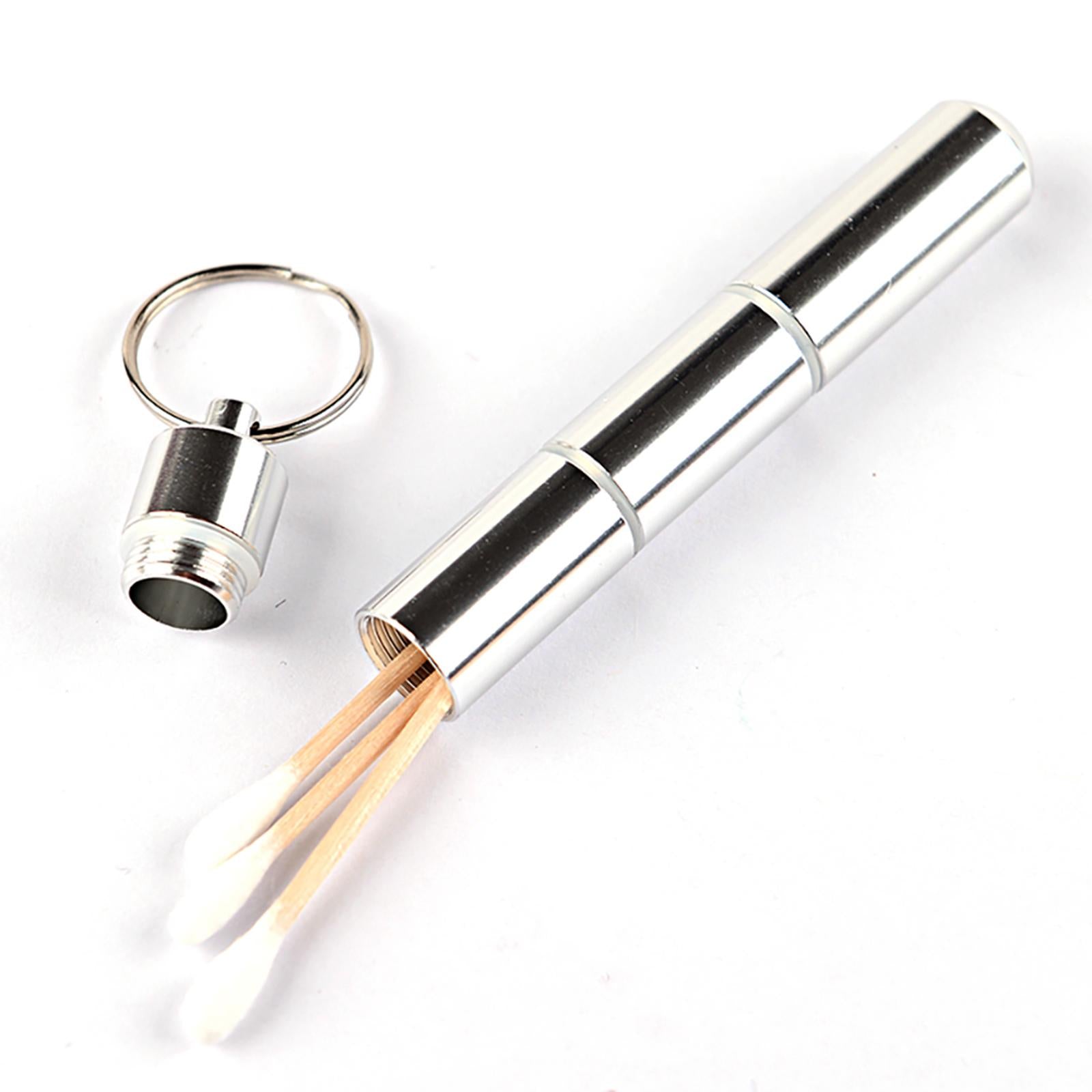 Portable Pill Case Storage Small Pill Box Keychain for Camping Travel