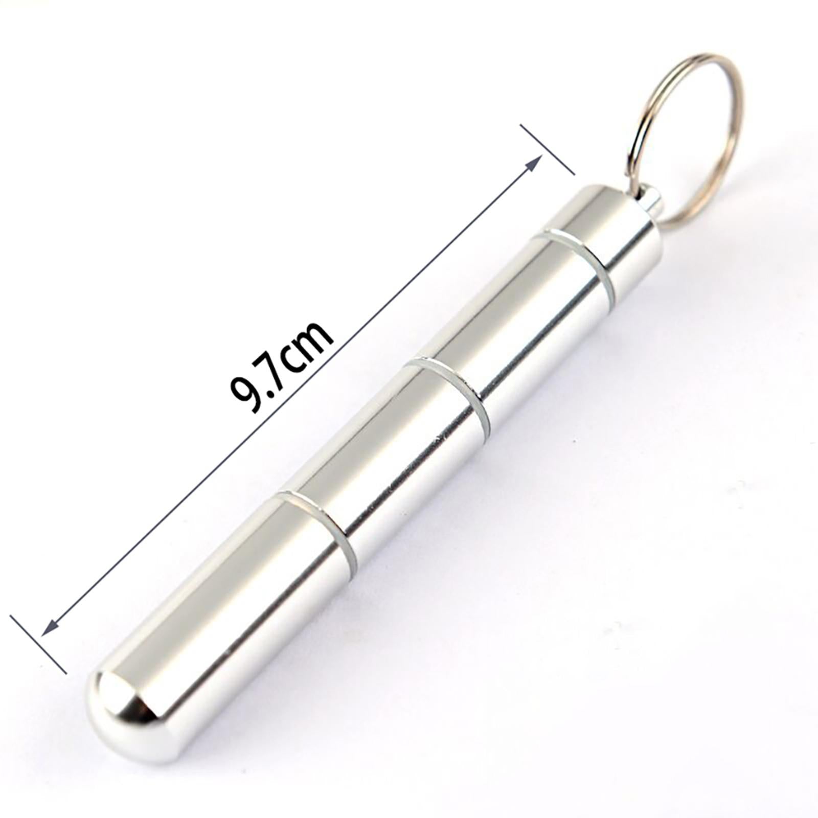 Portable Pill Case Storage Small Pill Box Keychain for Camping Travel
