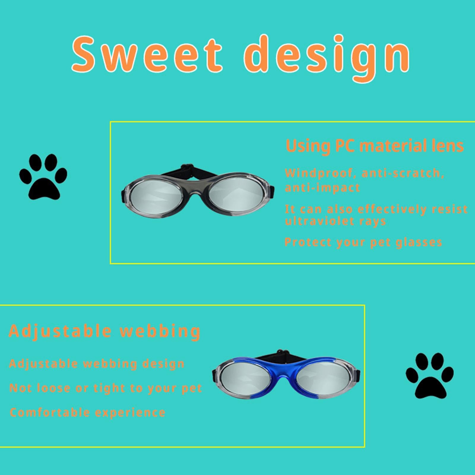 Dog Sunglasses Pet Eyewear for Sun Protection Dust Protection Eye Protection A