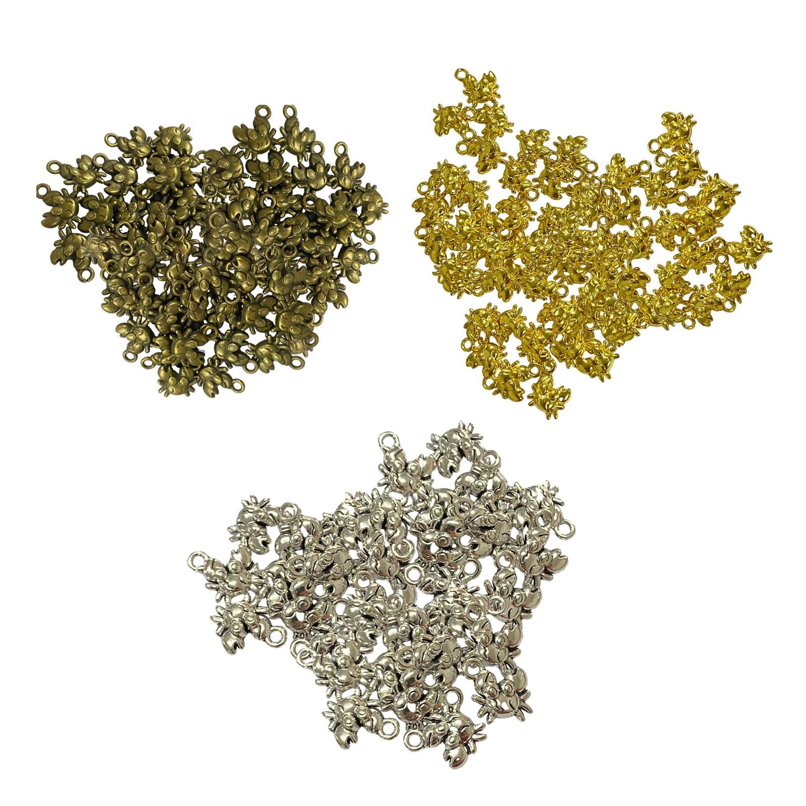 50 Pieces Jewelry DIY Charms for DIY Crafting Handmade Crafts Jewelry Making Silver