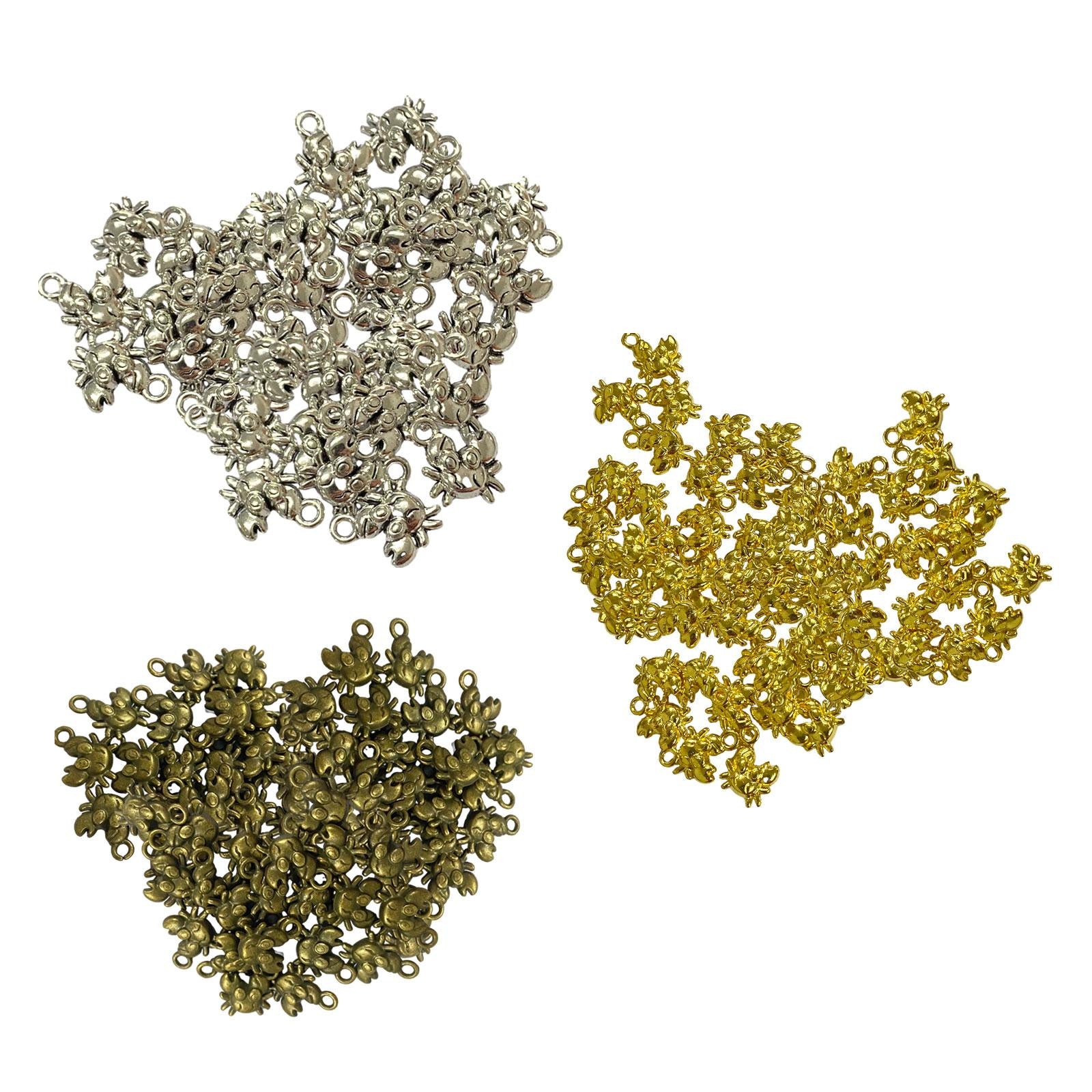 50 Pieces Jewelry DIY Charms for DIY Crafting Handmade Crafts Jewelry Making Silver